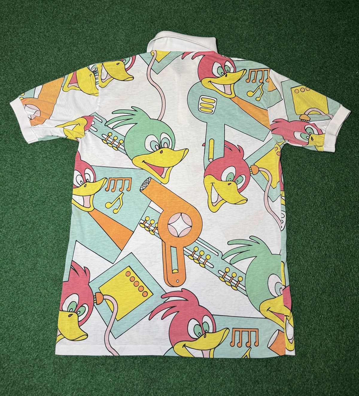 Spalding Vintage 90s Woody Wood Pecker Cartoon Spalding Polo Shirt Size US M / EU 48-50 / 2 - 3 Thumbnail