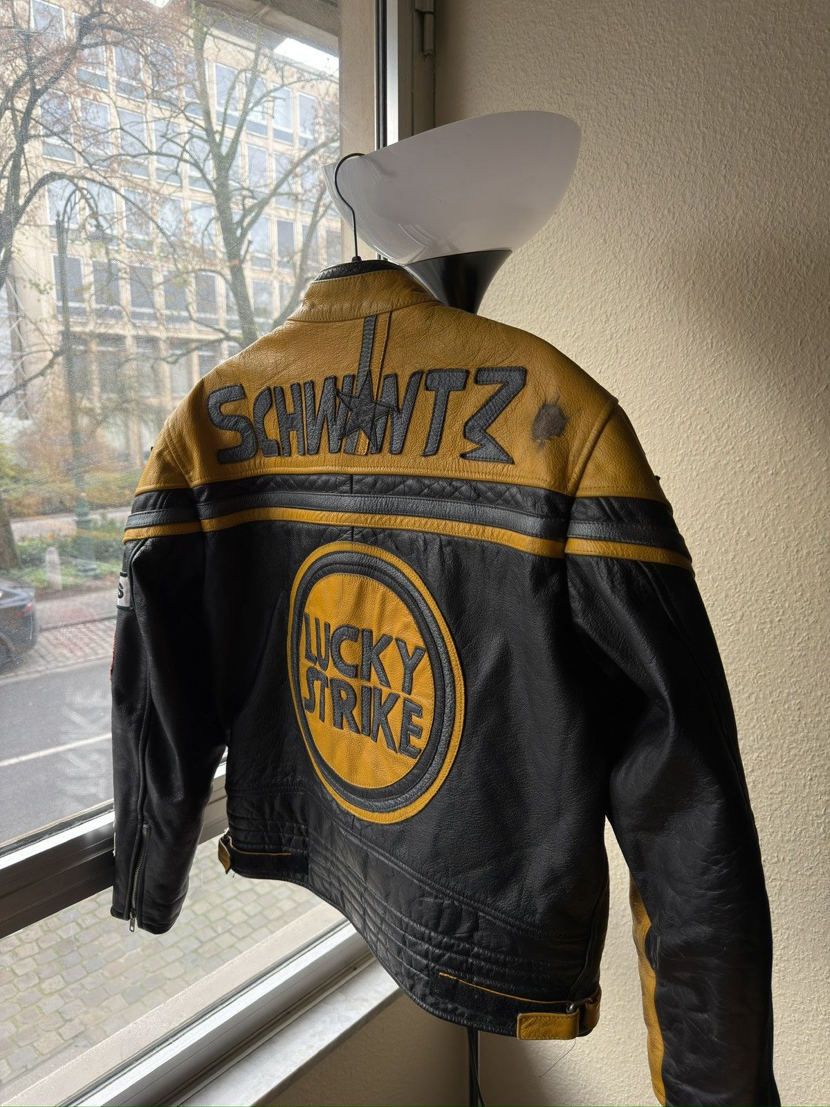 Leather Real leather jacket racing arrow lucky strike arai michelin Size US L / EU 52-54 / 3 - 16 Thumbnail