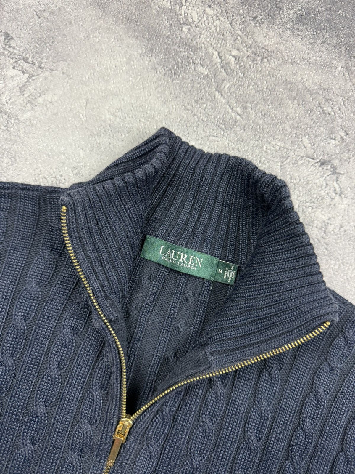 Polo Ralph Lauren Polo Ralph Lauren Green Label Cable Knit Full Zip Sweater Size M / US 6-8 / IT 42-44 - 10 Thumbnail