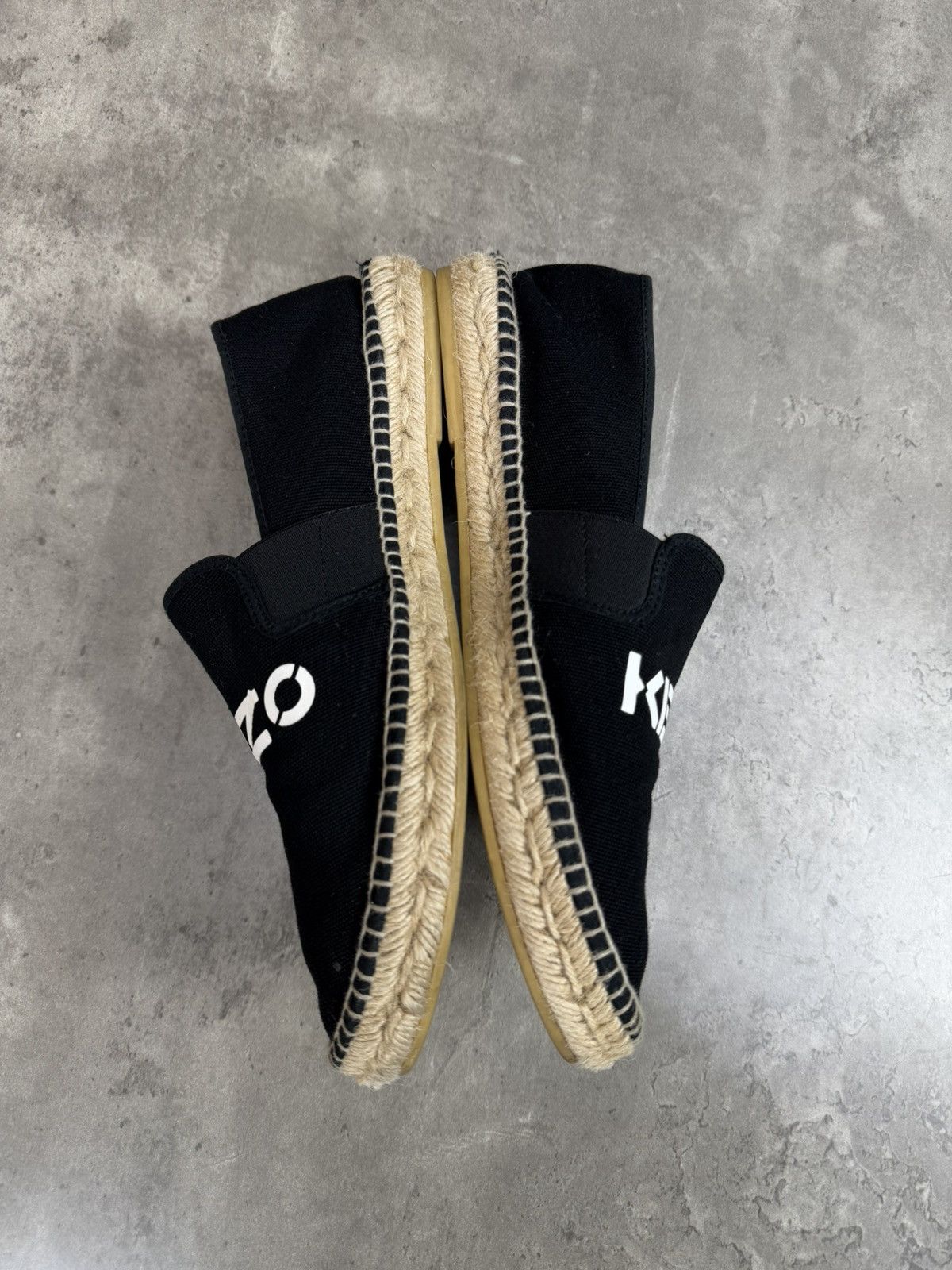 Kenzo Kenzo Black Logo Printed Espadrilles Size 42 Size US 8 / EU 41 - 8 Thumbnail
