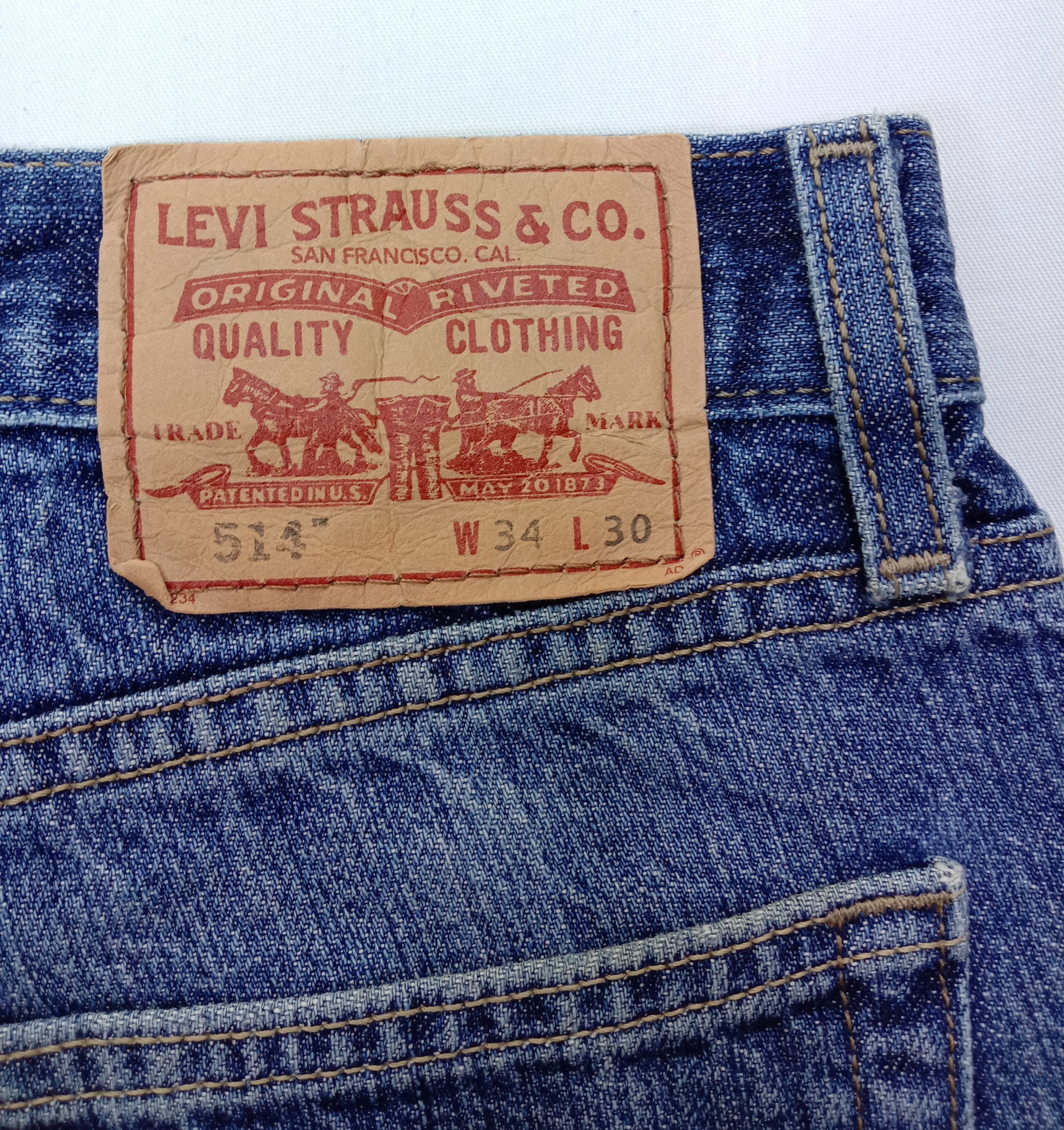 Levi's Vintage Levi's 514 Jeans Blue Wash Slim Straight Denim Size US 34 / EU 50 - 14 Thumbnail