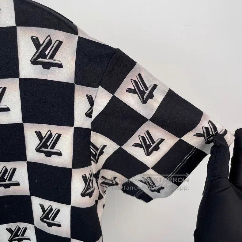Louis Vuitton Louis Vuitton Black and white checkerboard short sleeve T- Size US S / EU 44-46 / 1 - 9 Thumbnail