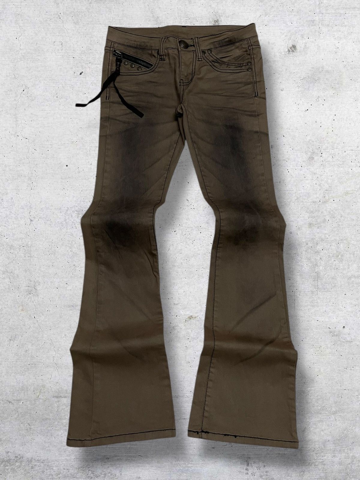 GOA VINTAGE OG GARULA 1990S JAPAN DESIGNER GOTHIC GOA FLARED Size US 28 / EU 44 - 1 Thumbnail