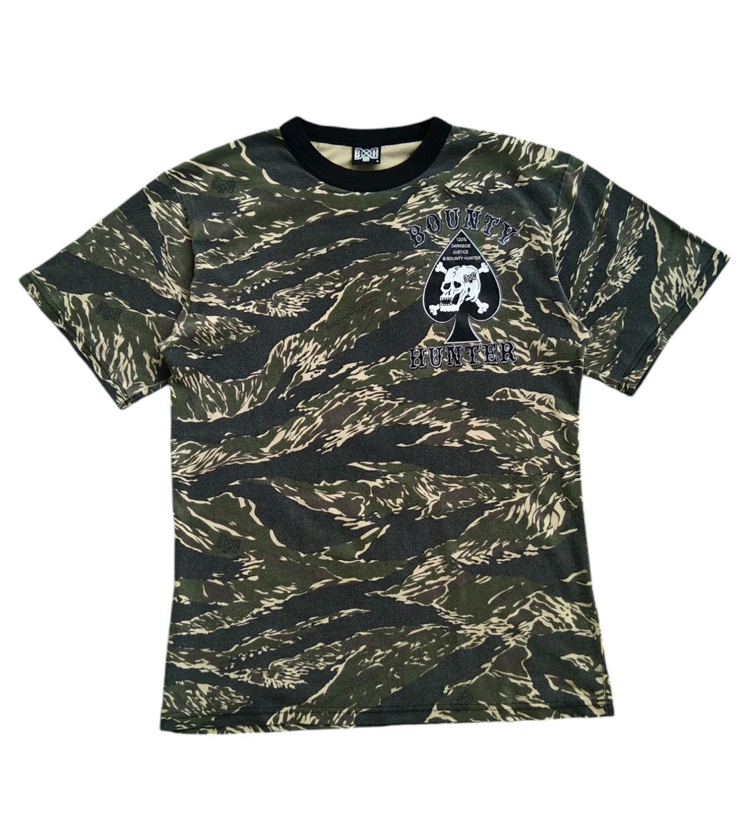 Hysteric Glamour Vtg 00s Bounty Hunter Tiger Stripe Camo T shirt 