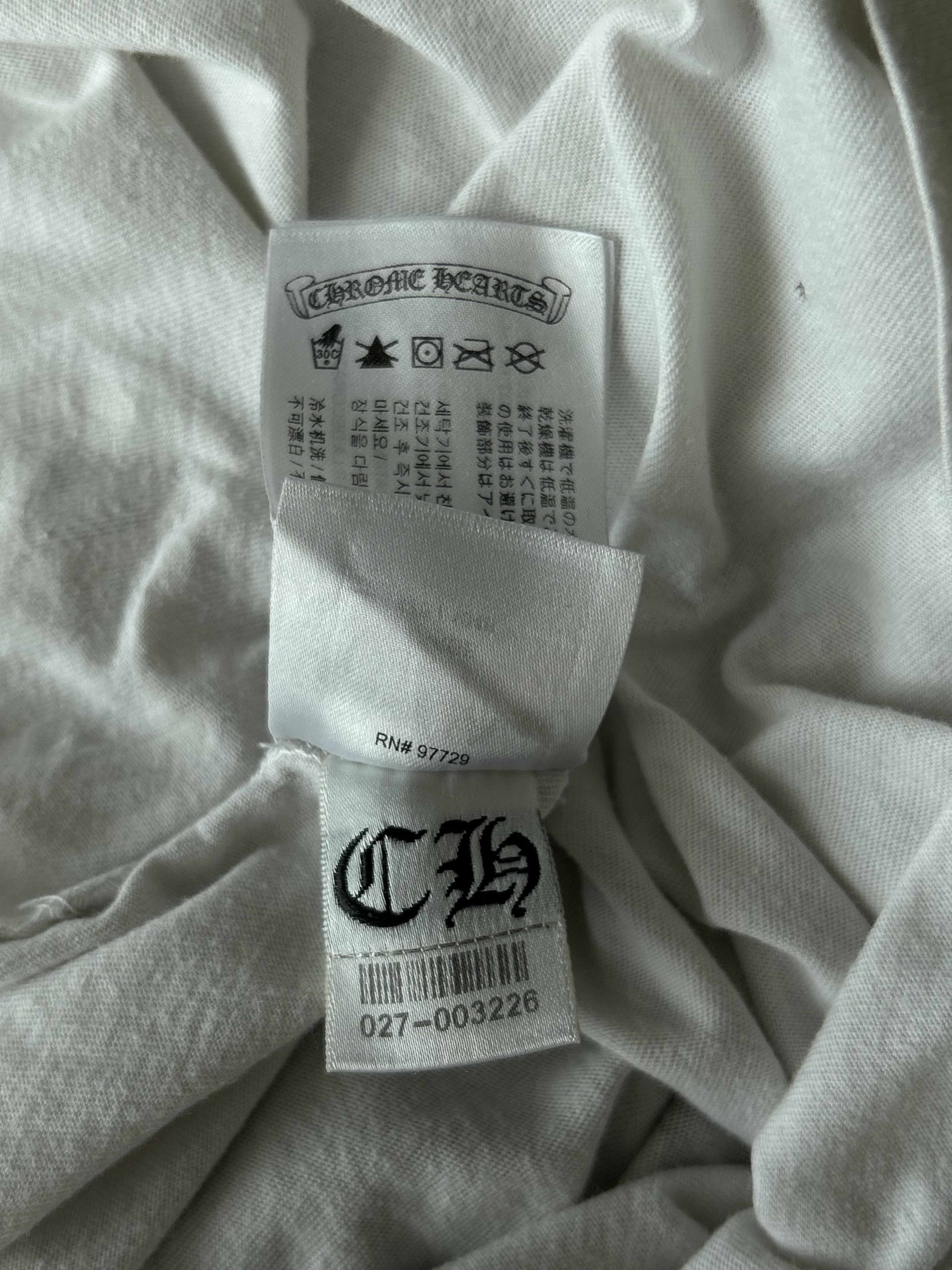Chrome Hearts White & Black Cemetery Cross Longsleeve T-Shirt Size US L / EU 52-54 / 3 - 7 Thumbnail