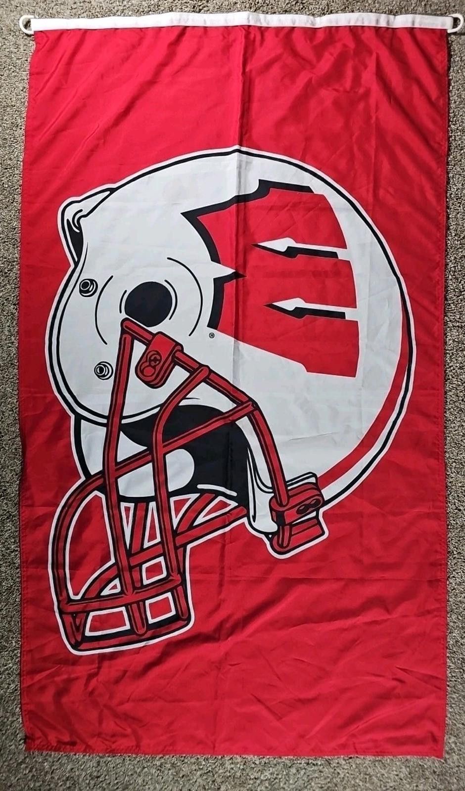Other Wincraft Sports Flag Wisconsin Badgers Helmet Size ONE SIZE - 1 Thumbnail