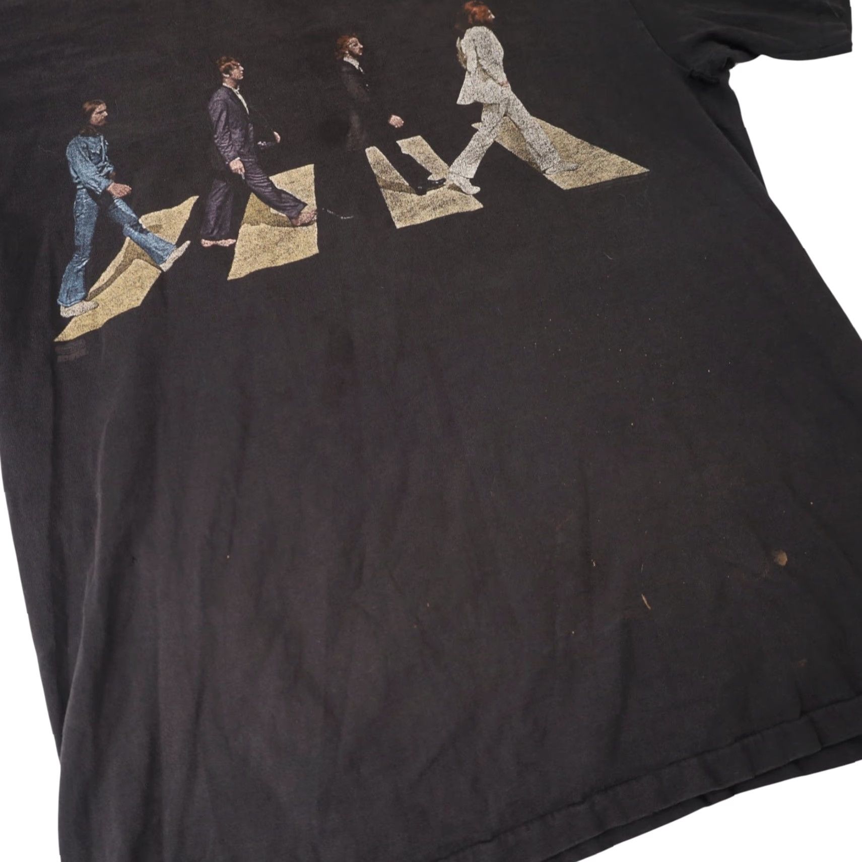 Vintage VINTAGE Winterland The Beatles Abby Road Mens Large Graphic T Shirt Black Size US L / EU 52-54 / 3 - 3 Thumbnail