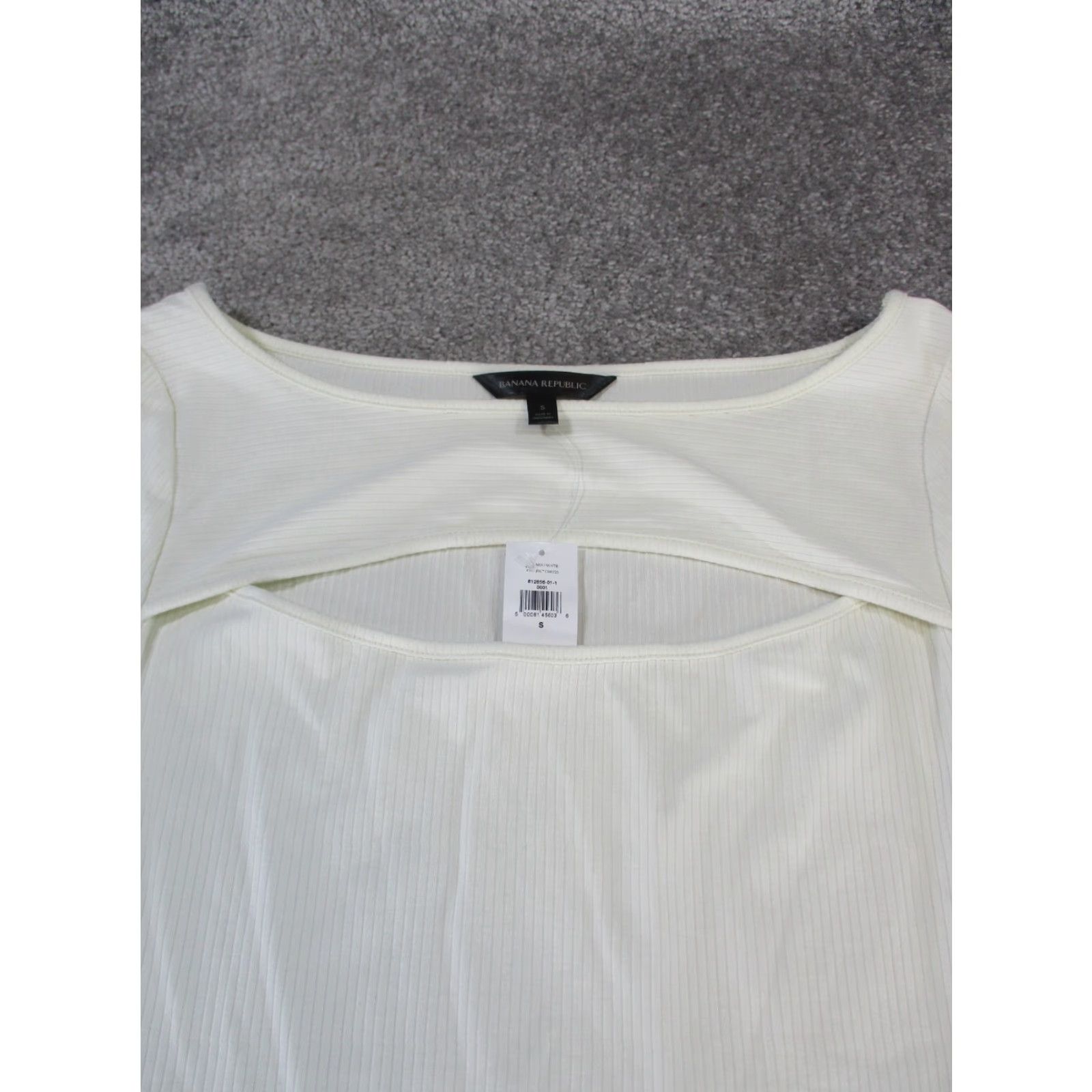 Banana Republic VINTAGE Banana Republic Sweater Womens Small Ivory Ribbed New Size S / US 4 / IT 40 - 2 Thumbnail