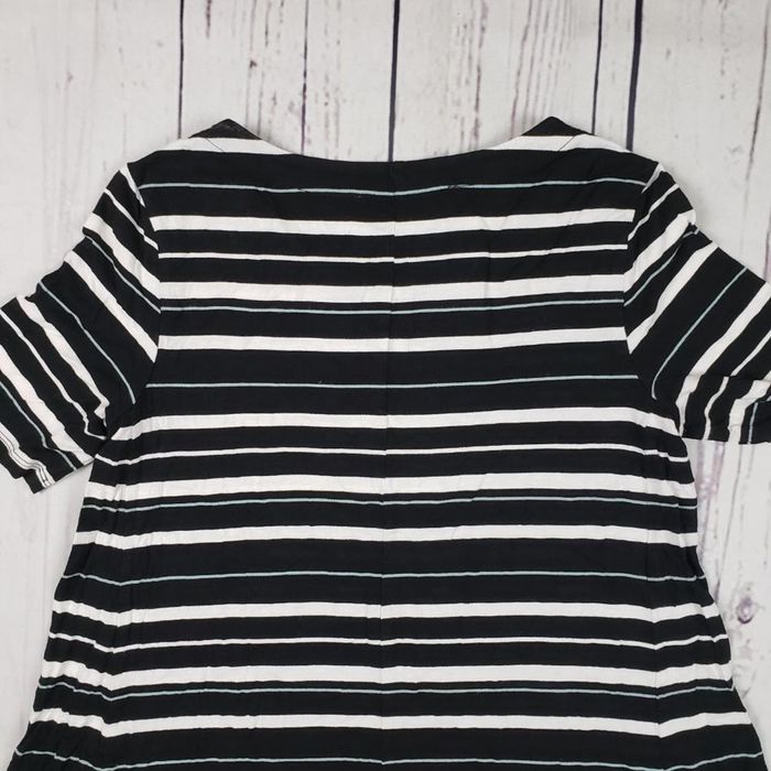 Loft Loft Petites Black & White Striped TShirt Mini Dress XSP Grailed