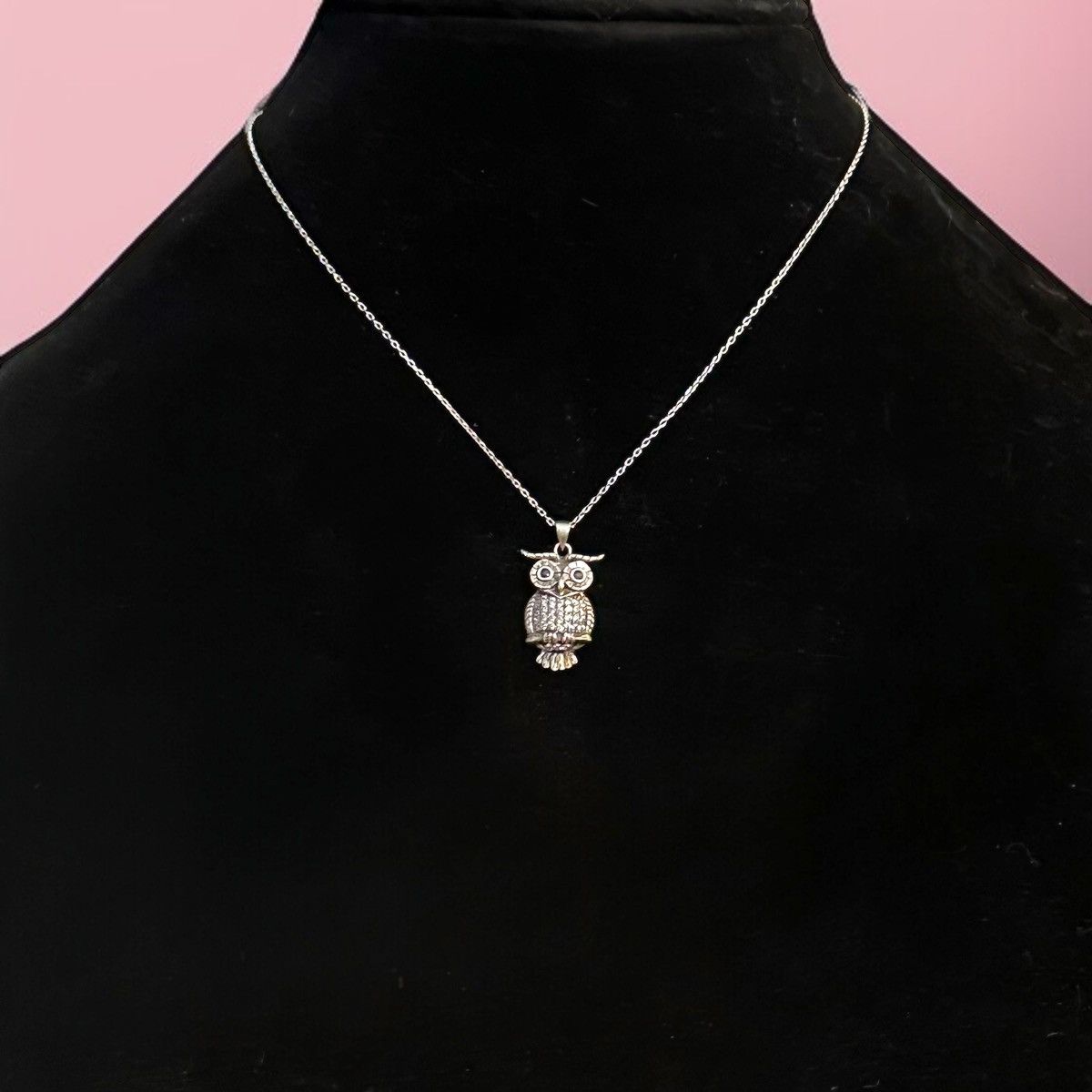 Other 925 Sterling silver owl pendant necklace Size ONE SIZE - 1 Thumbnail