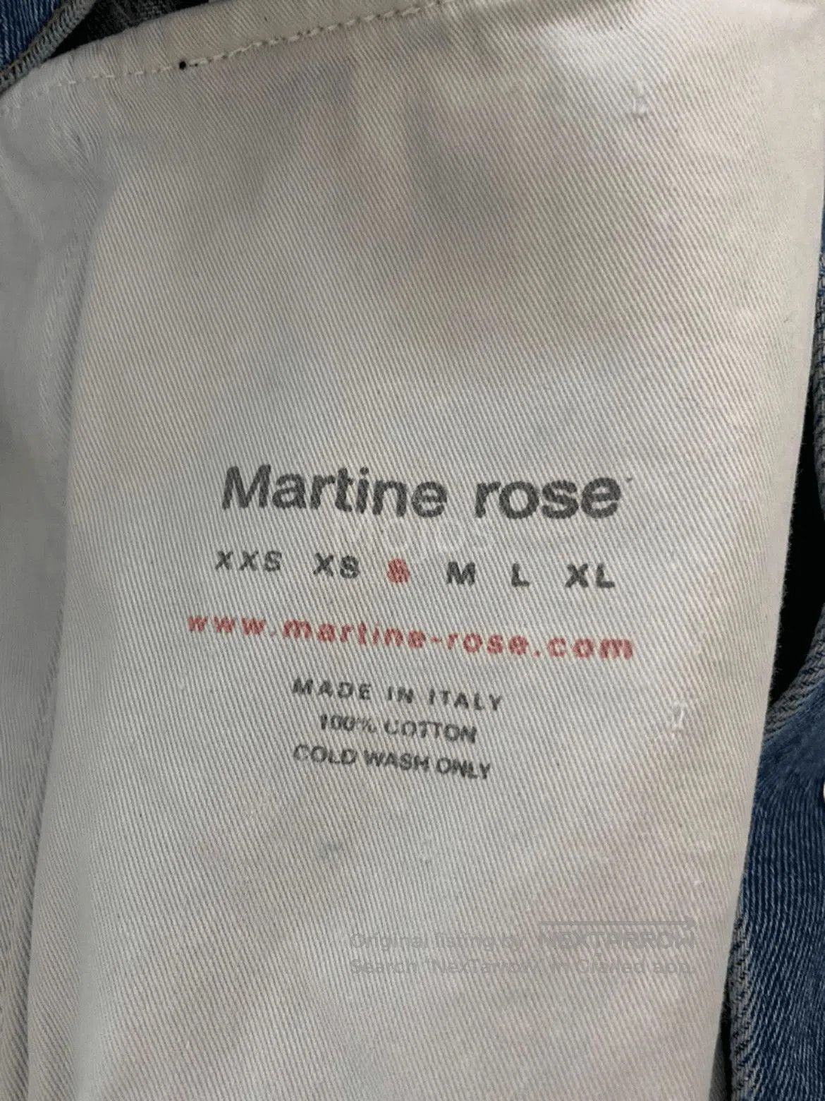 Martine Rose Martine Rose 22AW R Logo Denim Jacket. Size US S / EU 44-46 / 1 - 5 Thumbnail