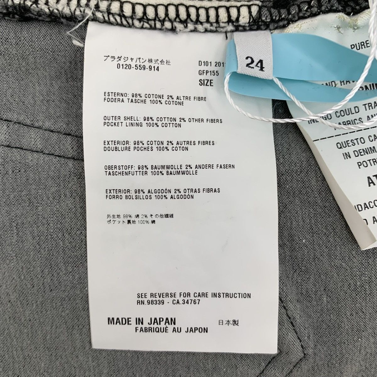 Prada Prada Dark Grey Washed Cotton Denim Pants K26WX Size 25" / US 0 / IT 36 - 8 Thumbnail