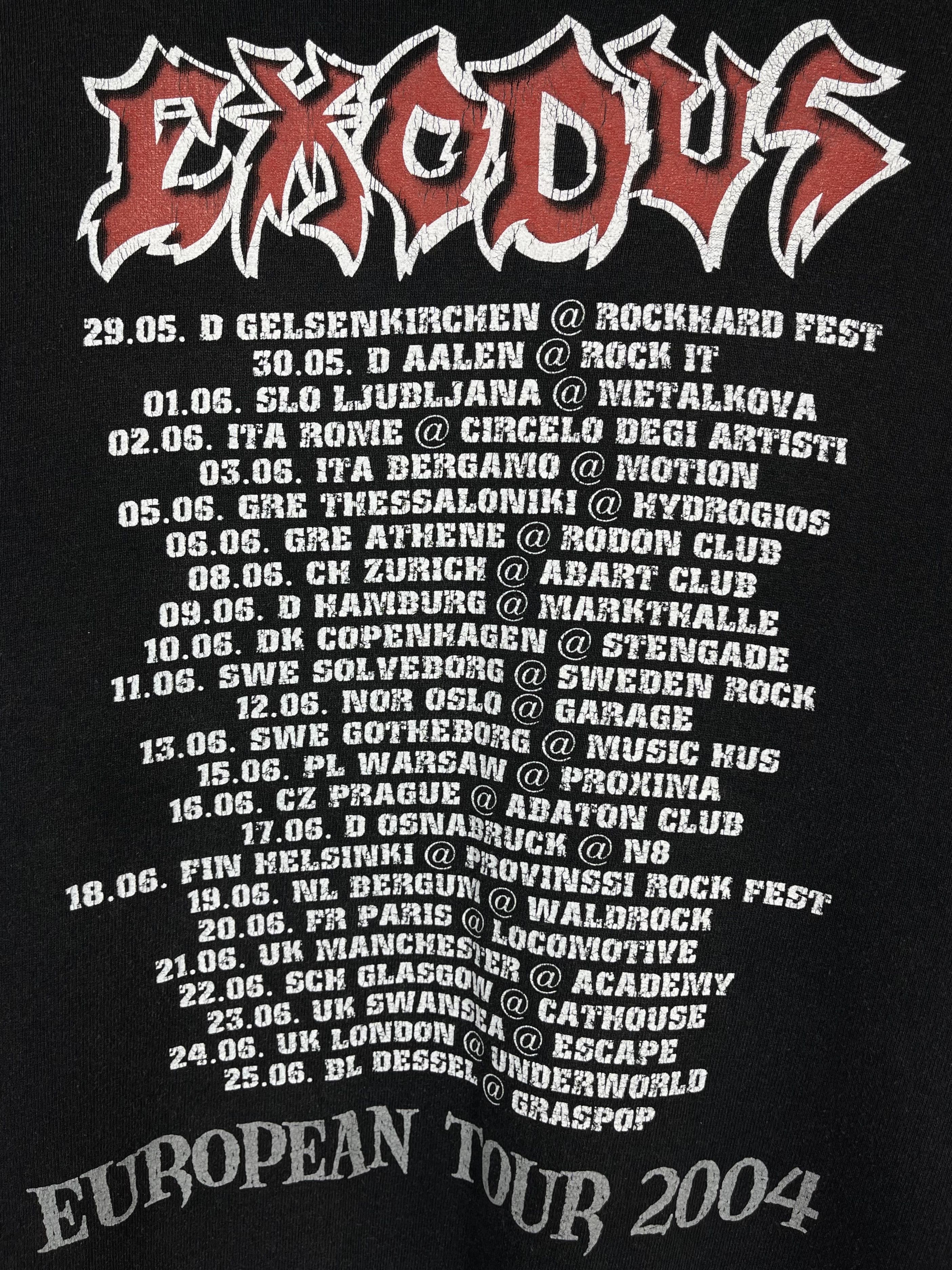 Band Tees Vintage Exodus Thrash Metal Band Hoodie 2004 Size US M / EU 48-50 / 2 - 18 Thumbnail