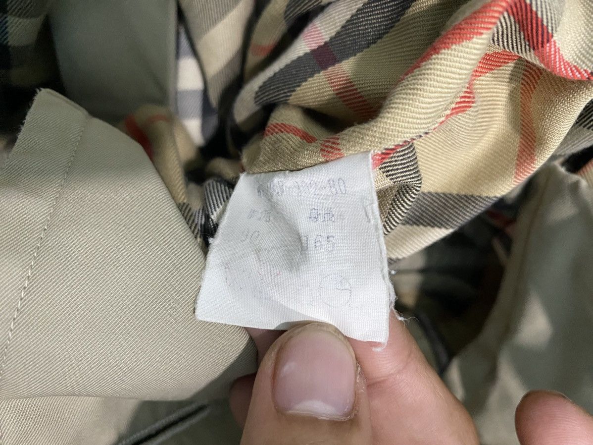 Burberry Vtg Burberry Double Breasted Nova Check Trench Coat Size S / US 4 / IT 40 - 14 Thumbnail