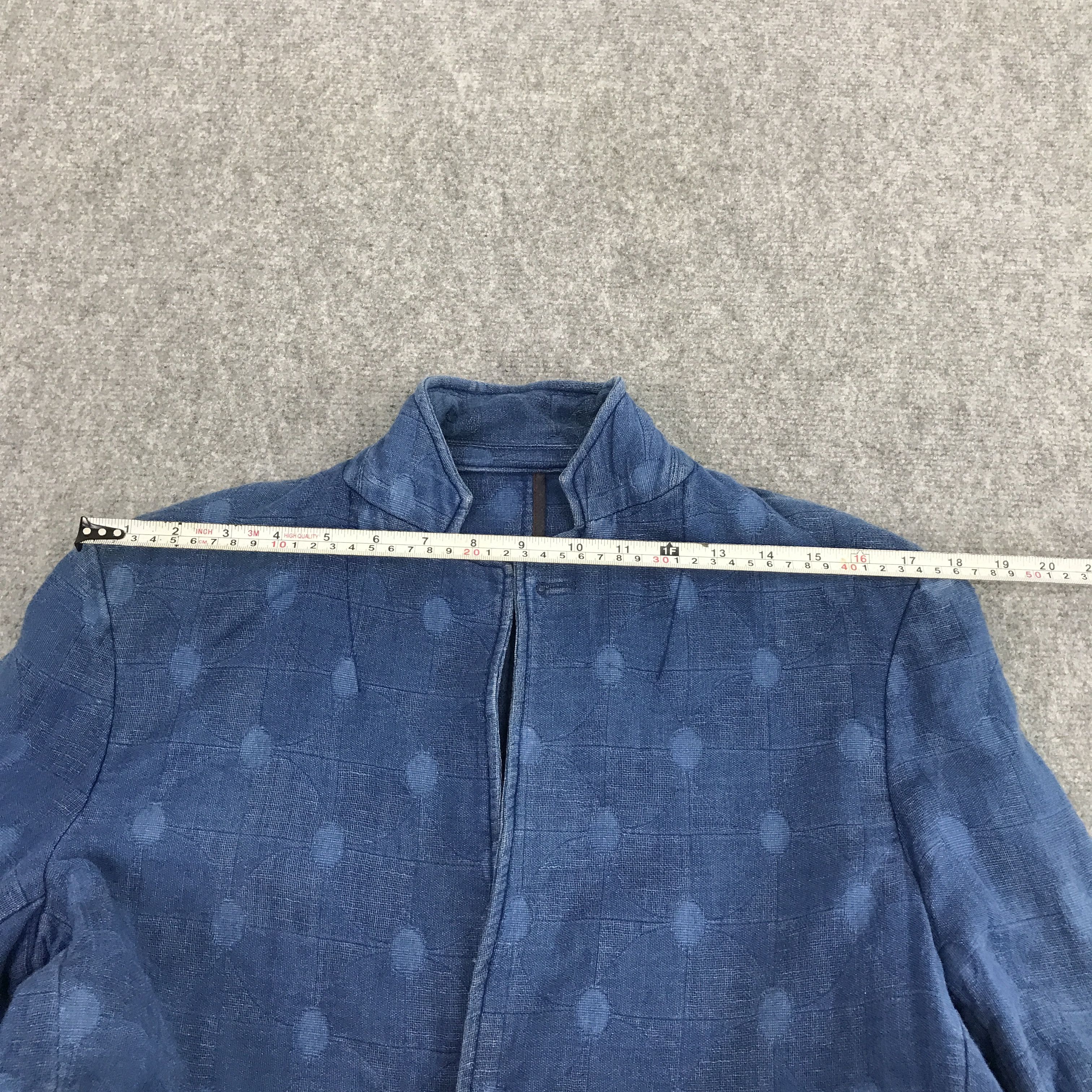 Indigo × Japanese Brand G STAGE INDIGO COTTON BLAZER JACKET Size US M / EU 48-50 / 2 - 8 Thumbnail