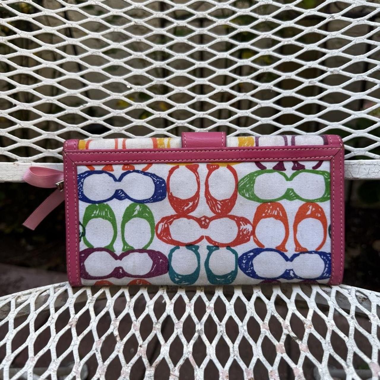 Coach Rare Multicolored Coach Monogramed Wallet Size ONE SIZE - 2 Thumbnail