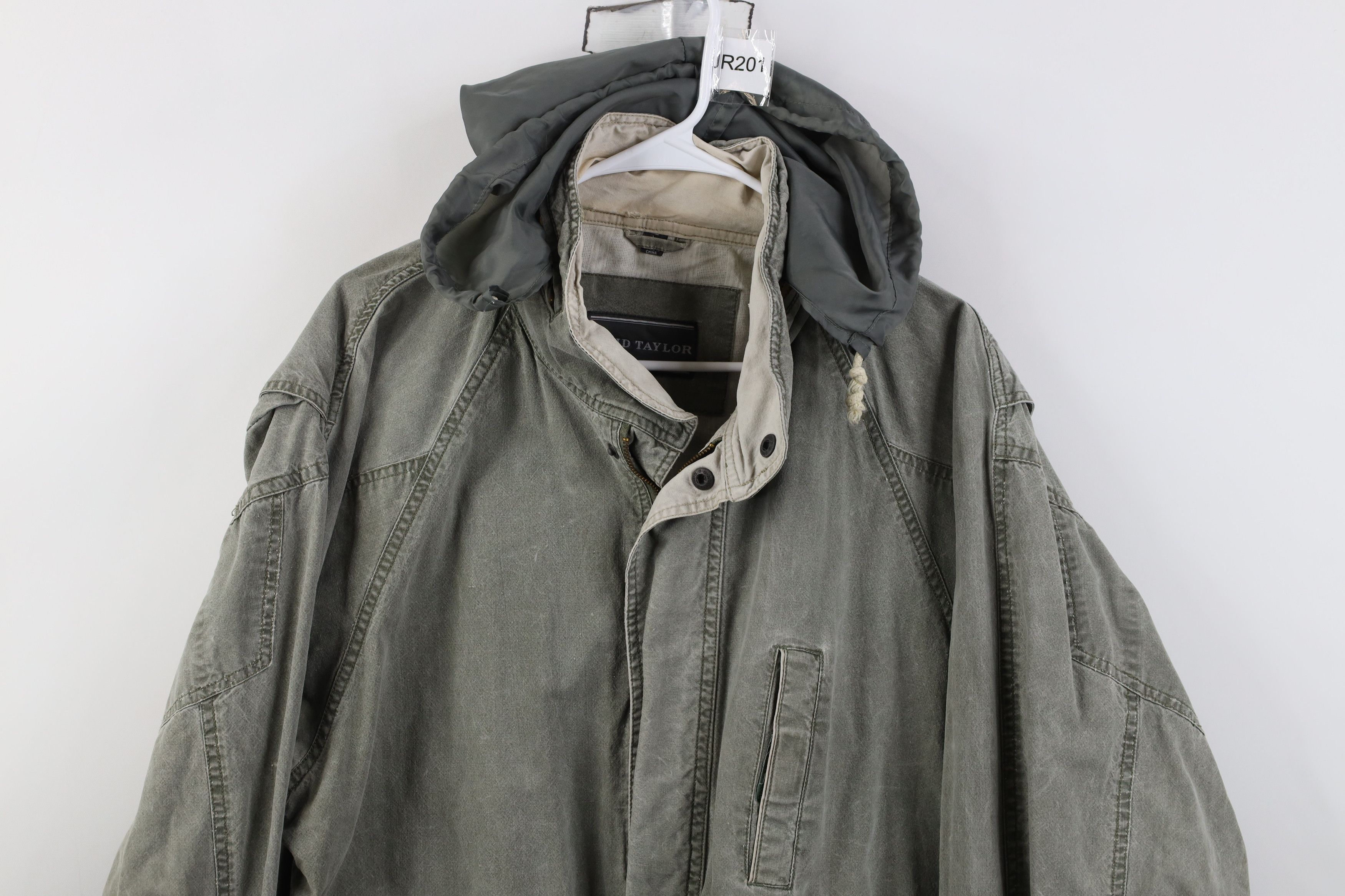 Vintage Vintage 90s Streetwear Pigment Dye Hooded Bomber Jacket Size US L / EU 52-54 / 3 - 2 Thumbnail
