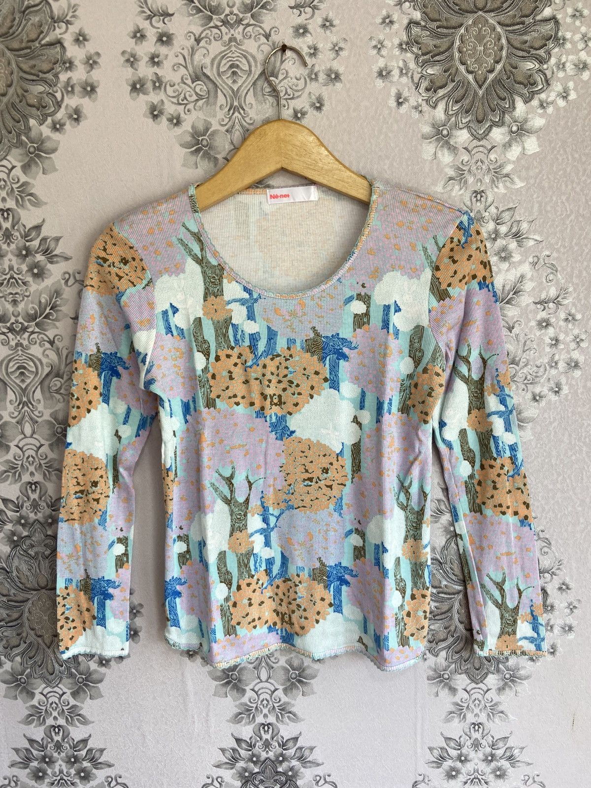 Issey Miyake Ne-Net By Issey Miyake Tree Pattern Long Sleeve Size US M / EU 48-50 / 2 - 1 Thumbnail
