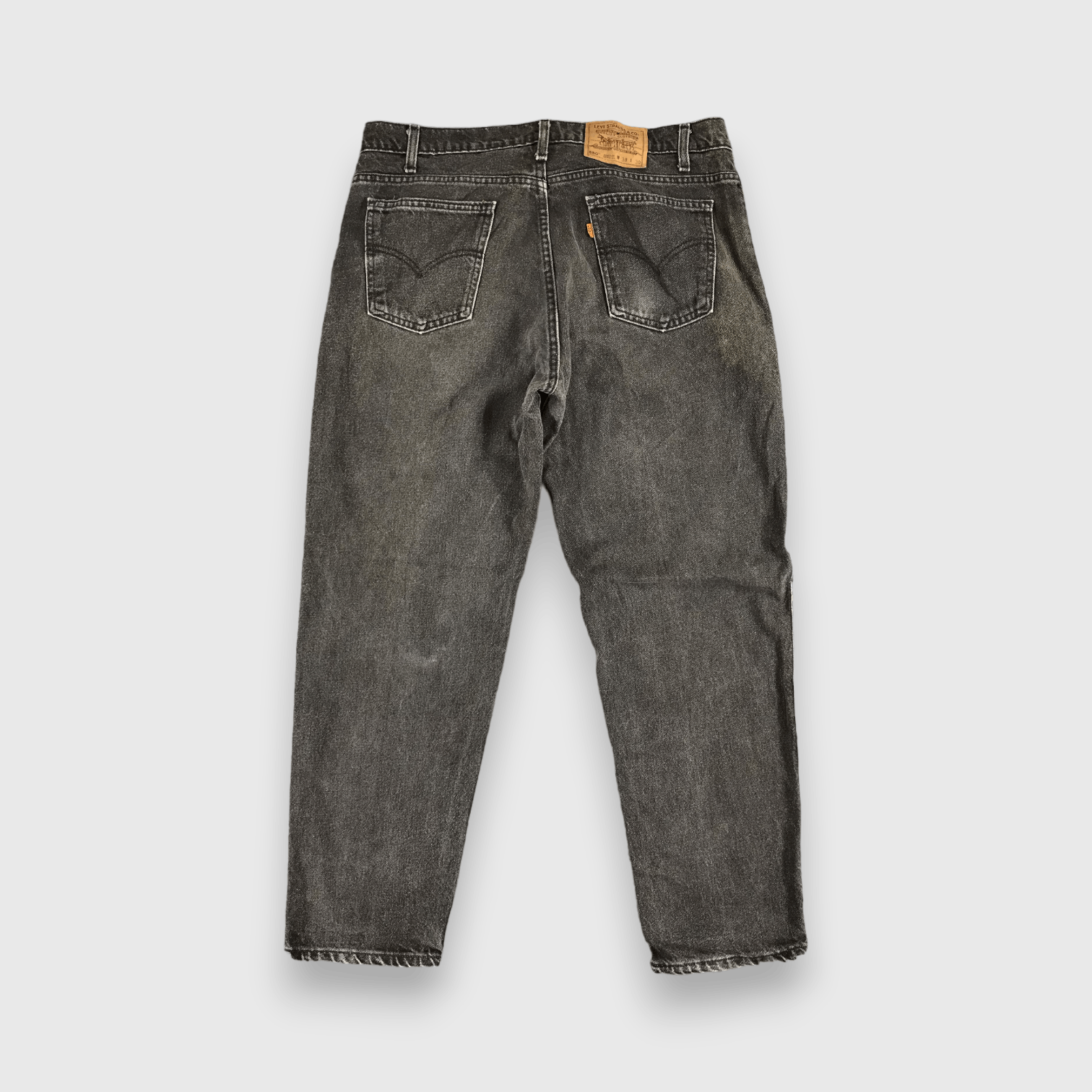 Levi's Vintage 90s Levis 559 Orange Tab Jeans Faded Black -J339 Size US 37 - 2 Thumbnail