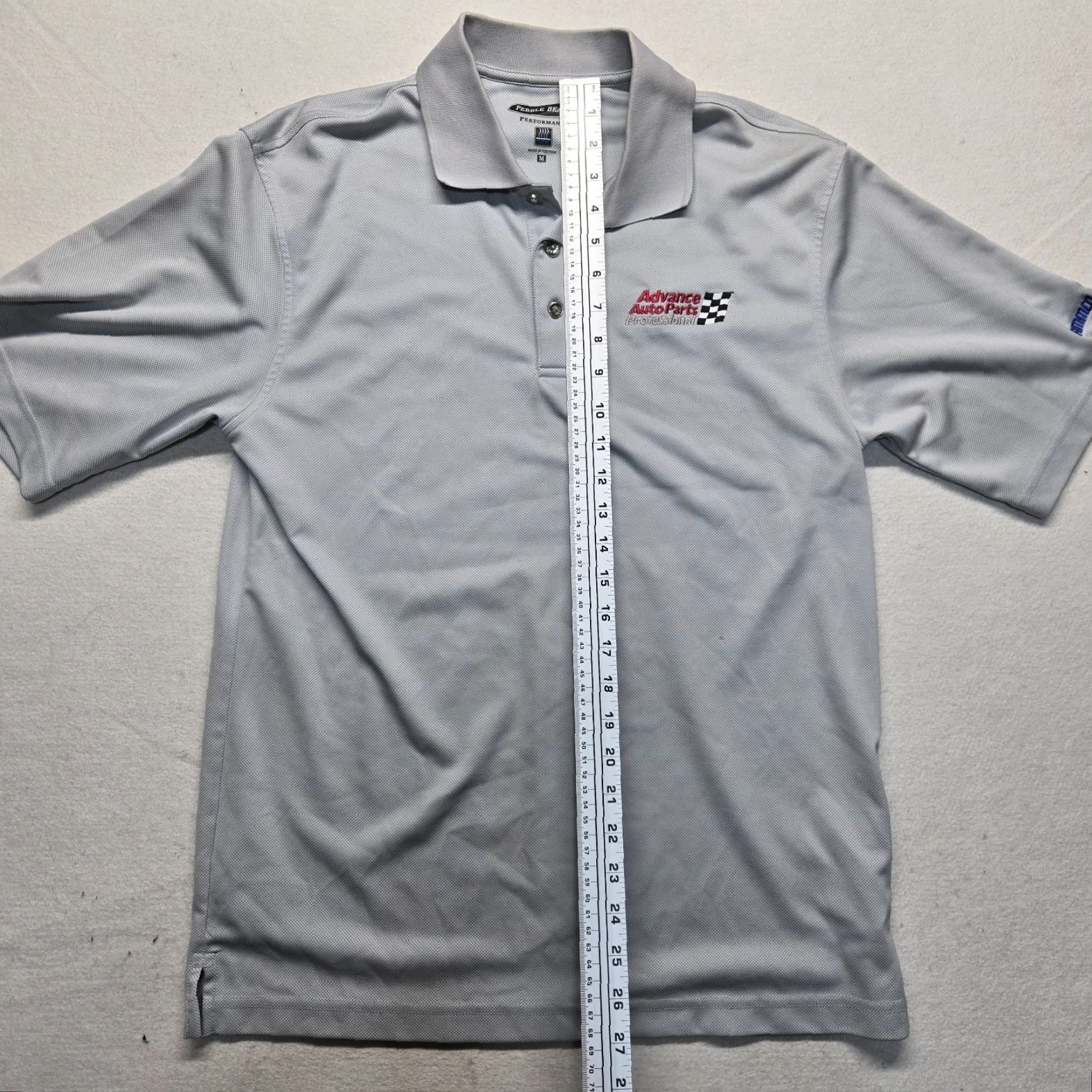 Vintage Gray Polo Shirt Adult Men's Size M - Advanced Auto Parts Size US M / EU 48-50 / 2 - 6 Thumbnail