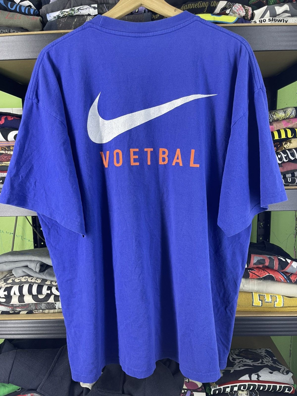 Nike Vintage 90's Nike KNVB Netherlands Just Do It T-Shirt Size US L / EU 52-54 / 3 - 7 Thumbnail