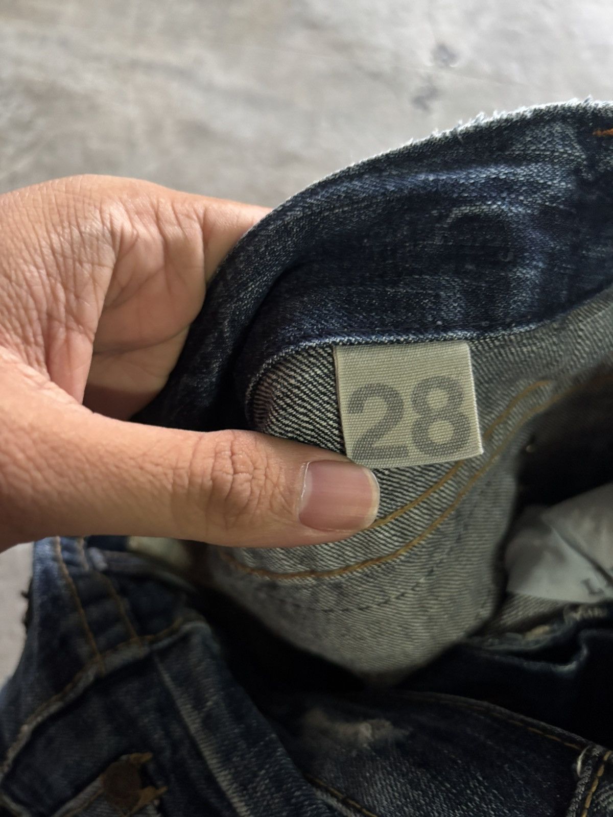 If Six Was Nine y2k lolita distressed style sick stone wash japanese jeans Size US 31 - 7 Thumbnail