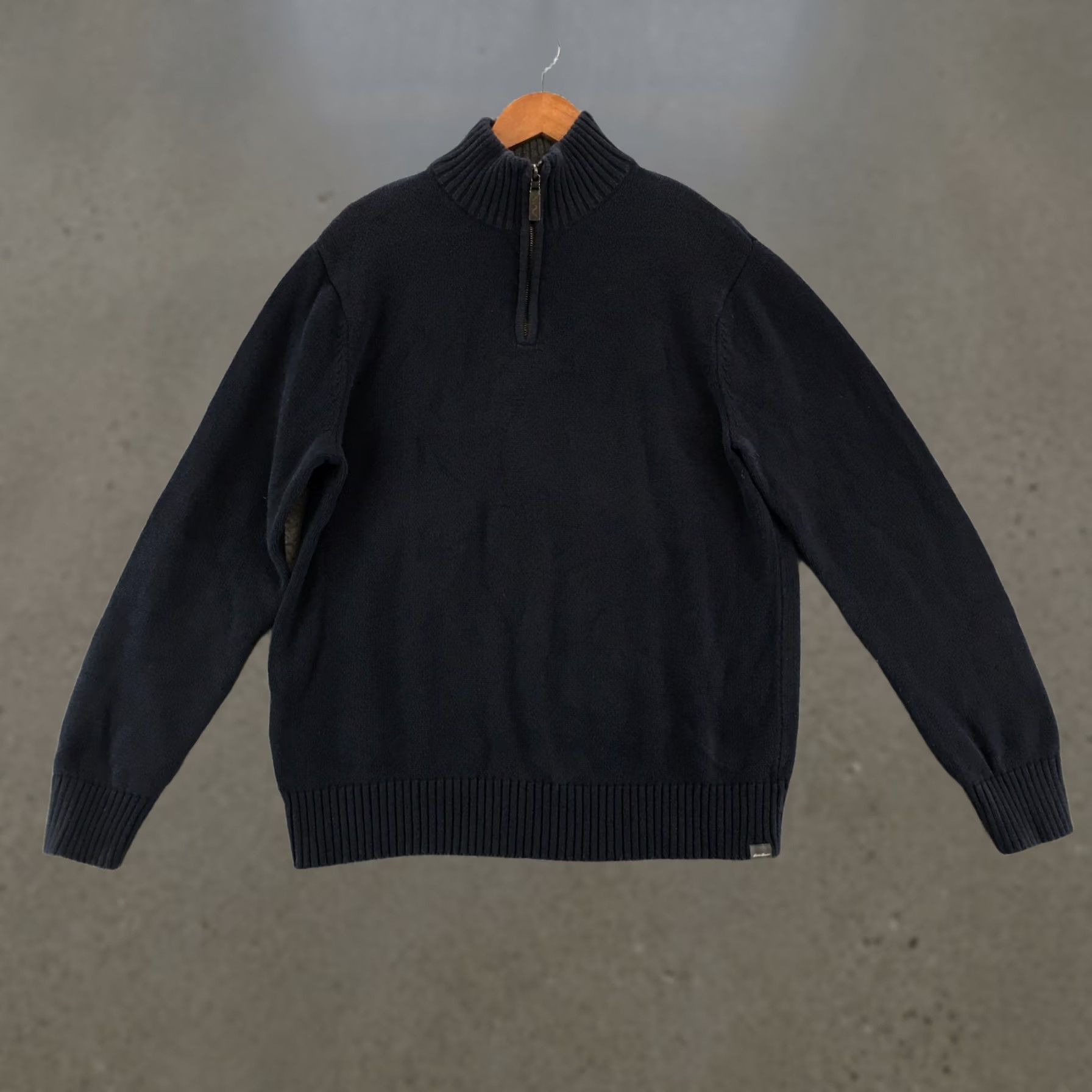 Eddie Bauer Eddie Bauer Pullover Sweater Mens Large Blue Knit Cotton Long Sleeve 1/4 Zip Size US L / EU 52-54 / 3 - 1 Thumbnail