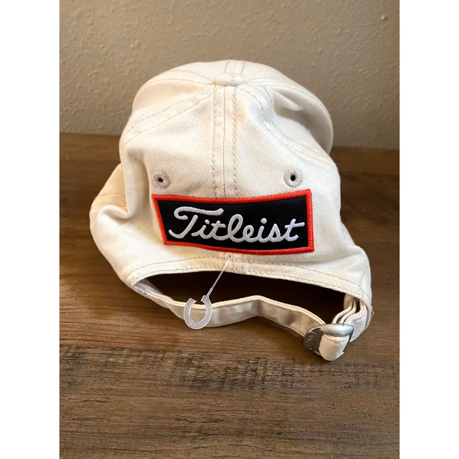 Titleist Titleist JF ProV1 Hat Navy Logo Embroidered Cream Men One Size Baseball Cap Size ONE SIZE - 4 Thumbnail