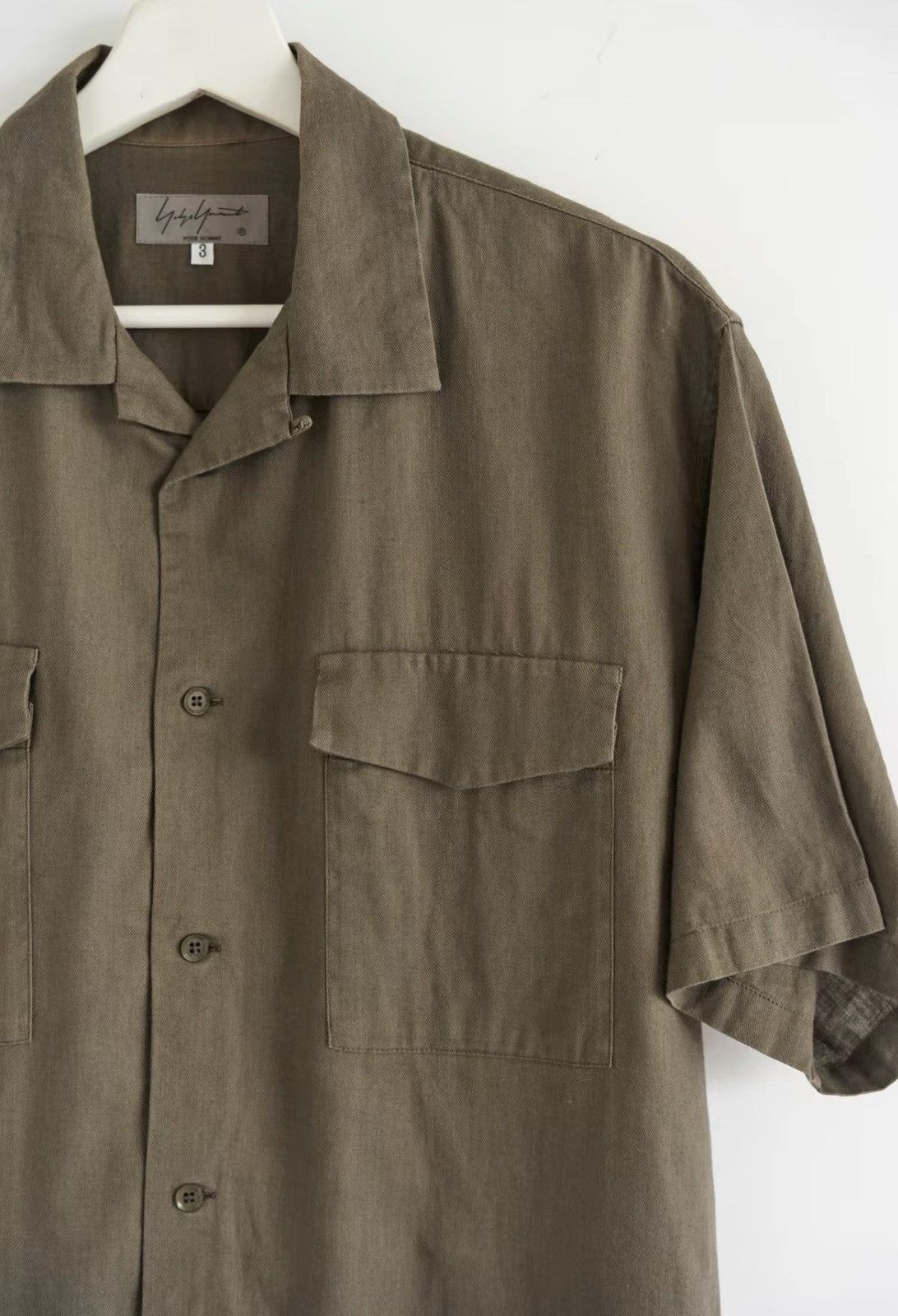 Yohji Yamamoto Yohji Yamamoto 18SS Cotton-Linen Short Sleeve Shirt J4 Size US M / EU 48-50 / 2 - 5 Thumbnail