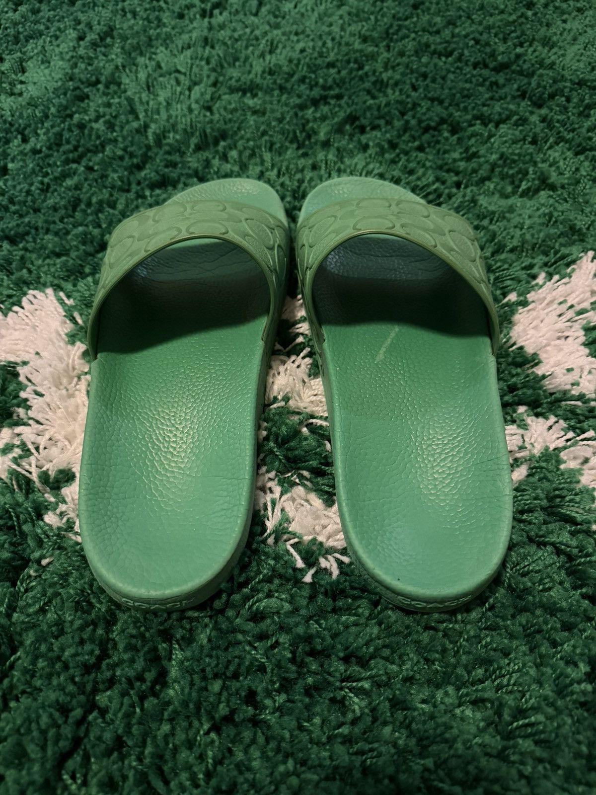 Coach C Monogram Green Signature Pool Slides 11 Size US 11 / EU 44 - 3 Thumbnail