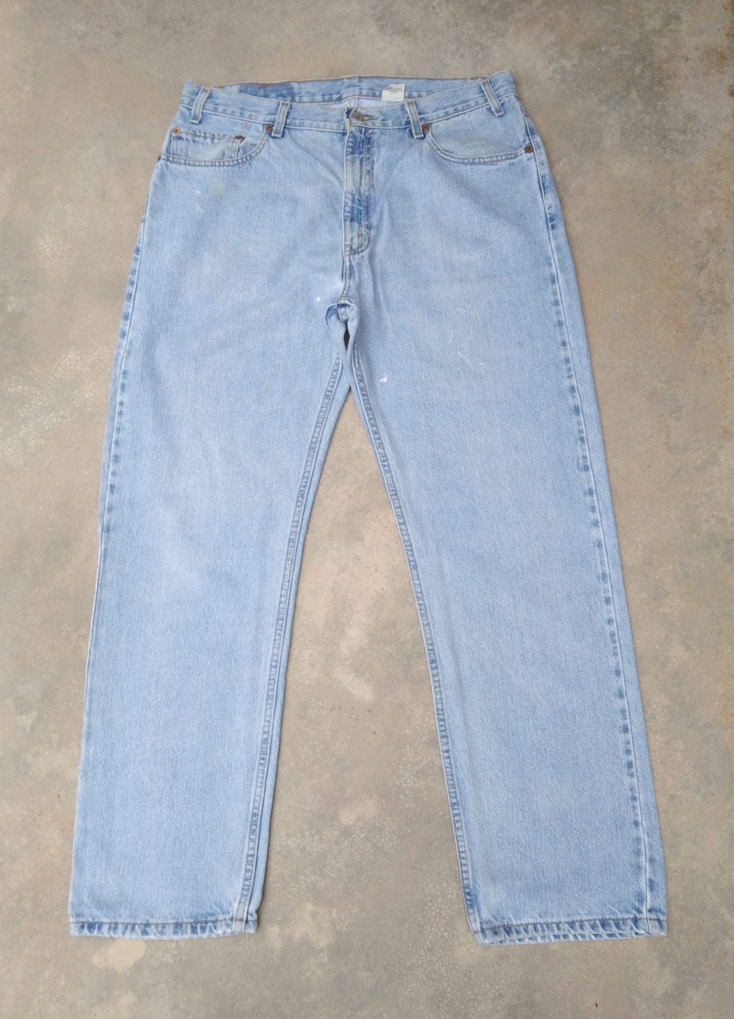 image of Vintage Levi's Jeans 505 Light Wash Distressed Denim 36X30 in Blue, Men's