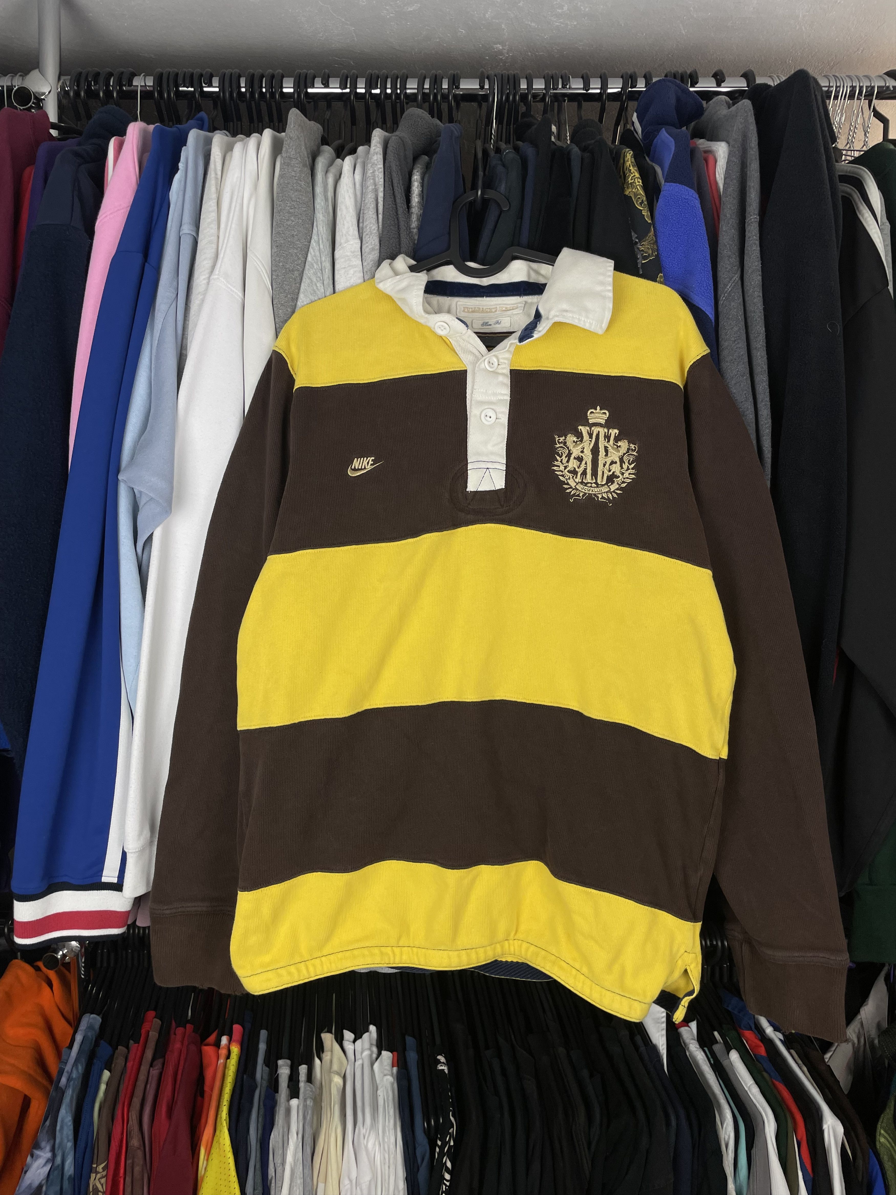 Nike × Vintage Nike vintage longs leev rugby polo shirt chief keep Size US M / EU 48-50 / 2 - 1 Thumbnail
