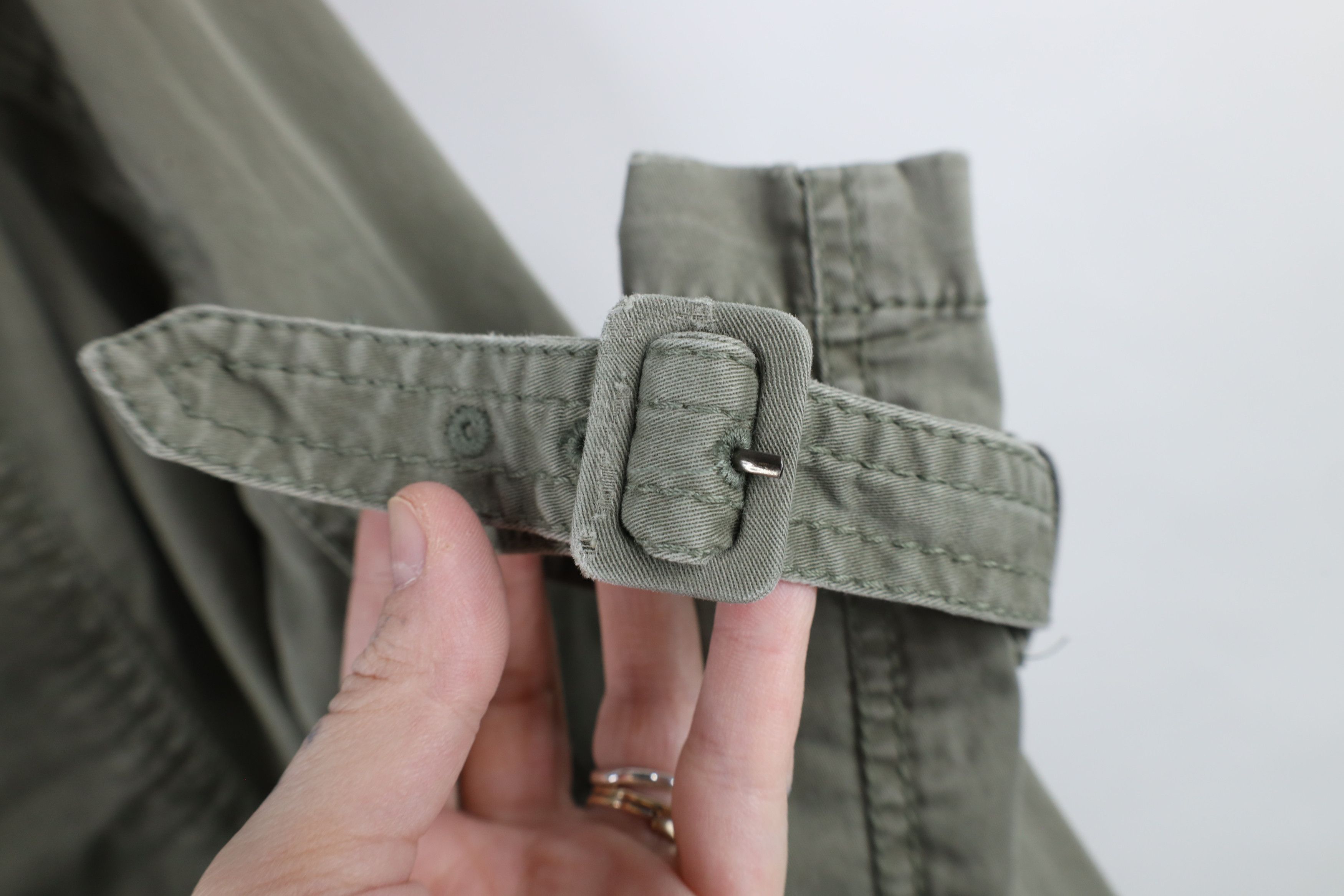 Abercrombie & Fitch × Vintage Vintage Y2K Abercrombie & Fitch Military Peacoat Trench Coat Size L / US 10 / IT 46 - 7 Thumbnail