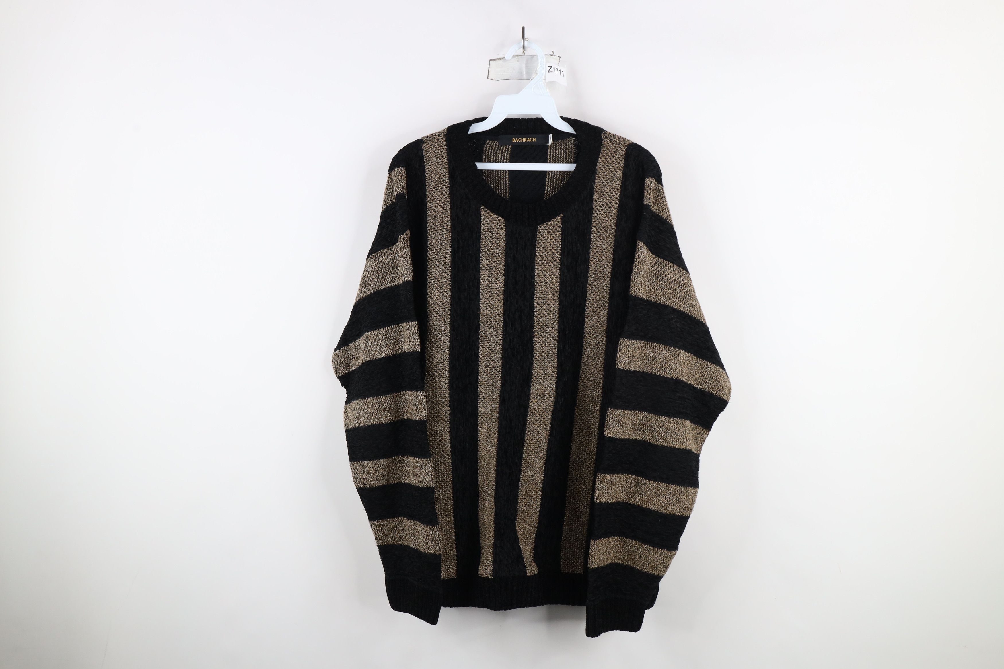 Vintage Vintage 90s Streetwear Textured Knit Crewneck Sweater US Size US XL / EU 56 / 4 - 1 Thumbnail