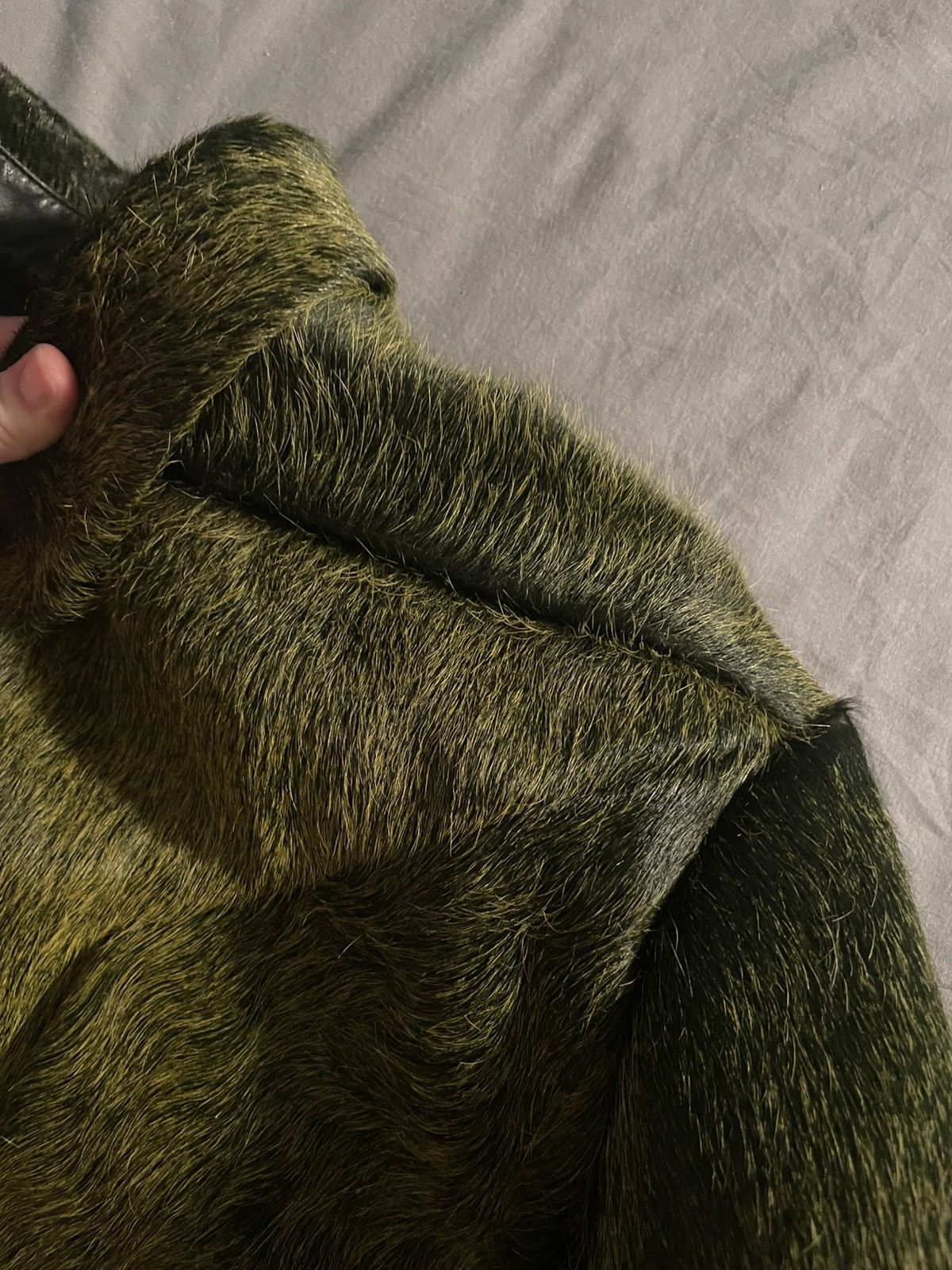 Rick Owens Ponyhair Green Rick Owens Jacket 52 Size US L / EU 52-54 / 3 - 14 Thumbnail