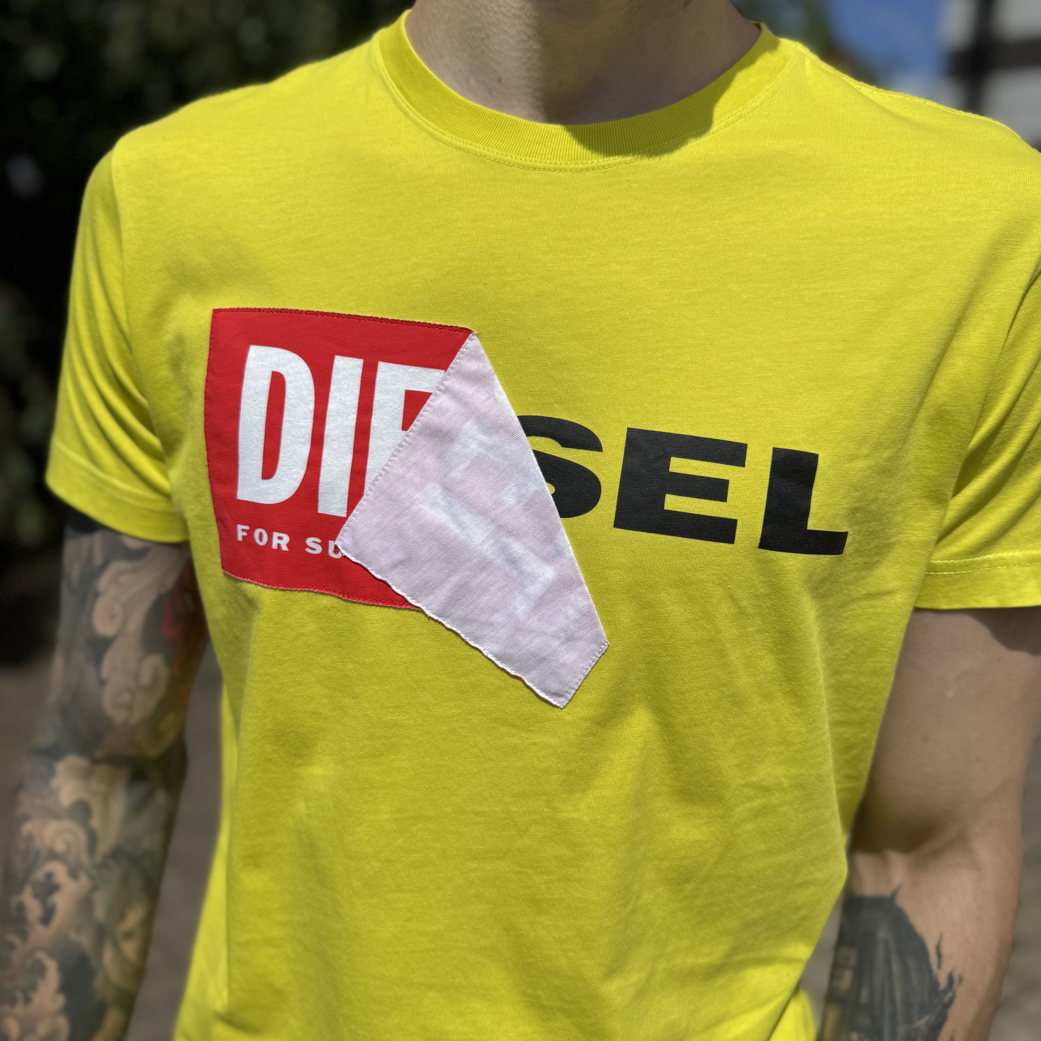 Diesel Vintage Diesel Double Big Logo T-Shirt Size US M / EU 48-50 / 2 - 2 Thumbnail