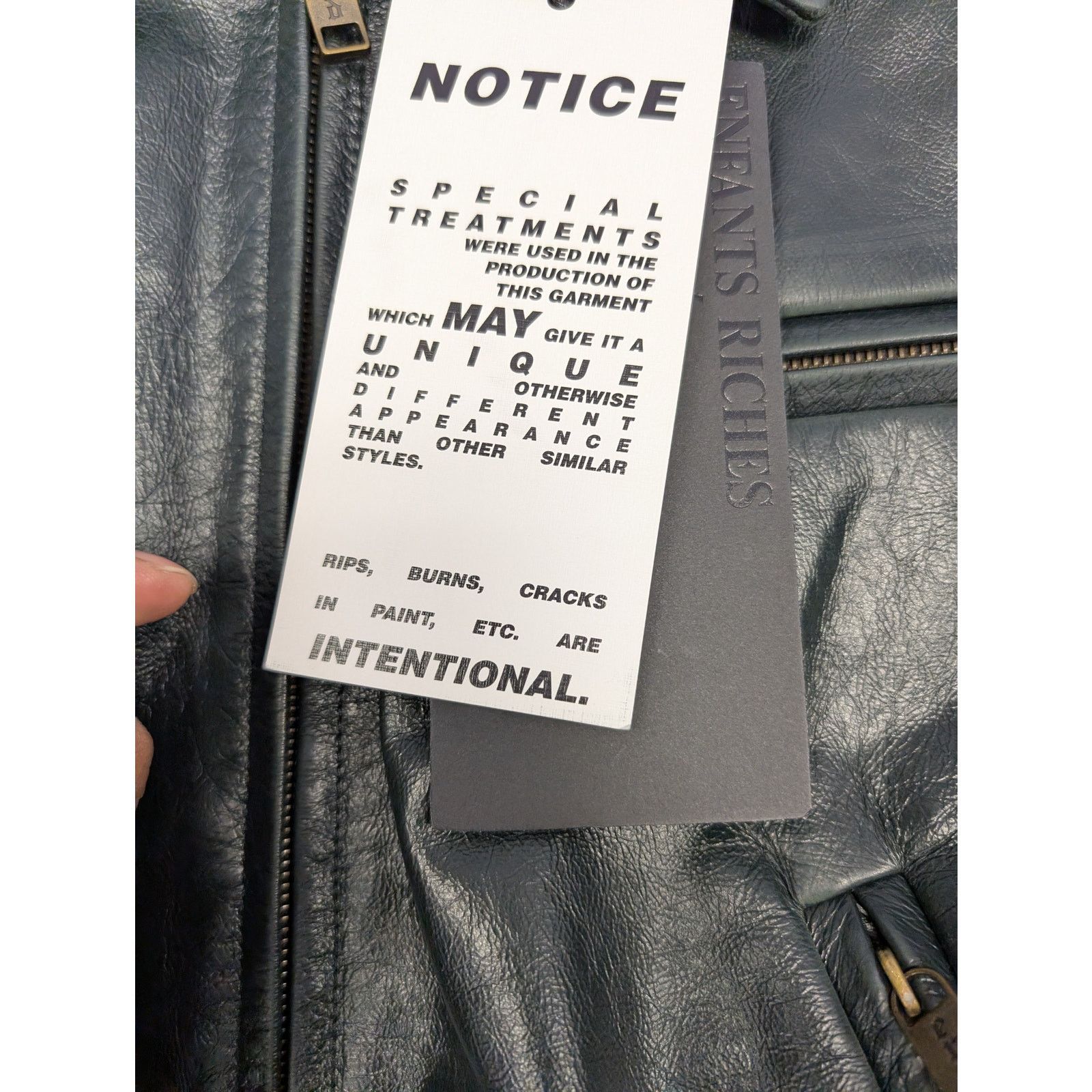 Enfants Riches Deprimes o1rshd1 Scorpio Rising Leather Jacket in Deep Green Size US XL / EU 56 / 4 - 18 Thumbnail