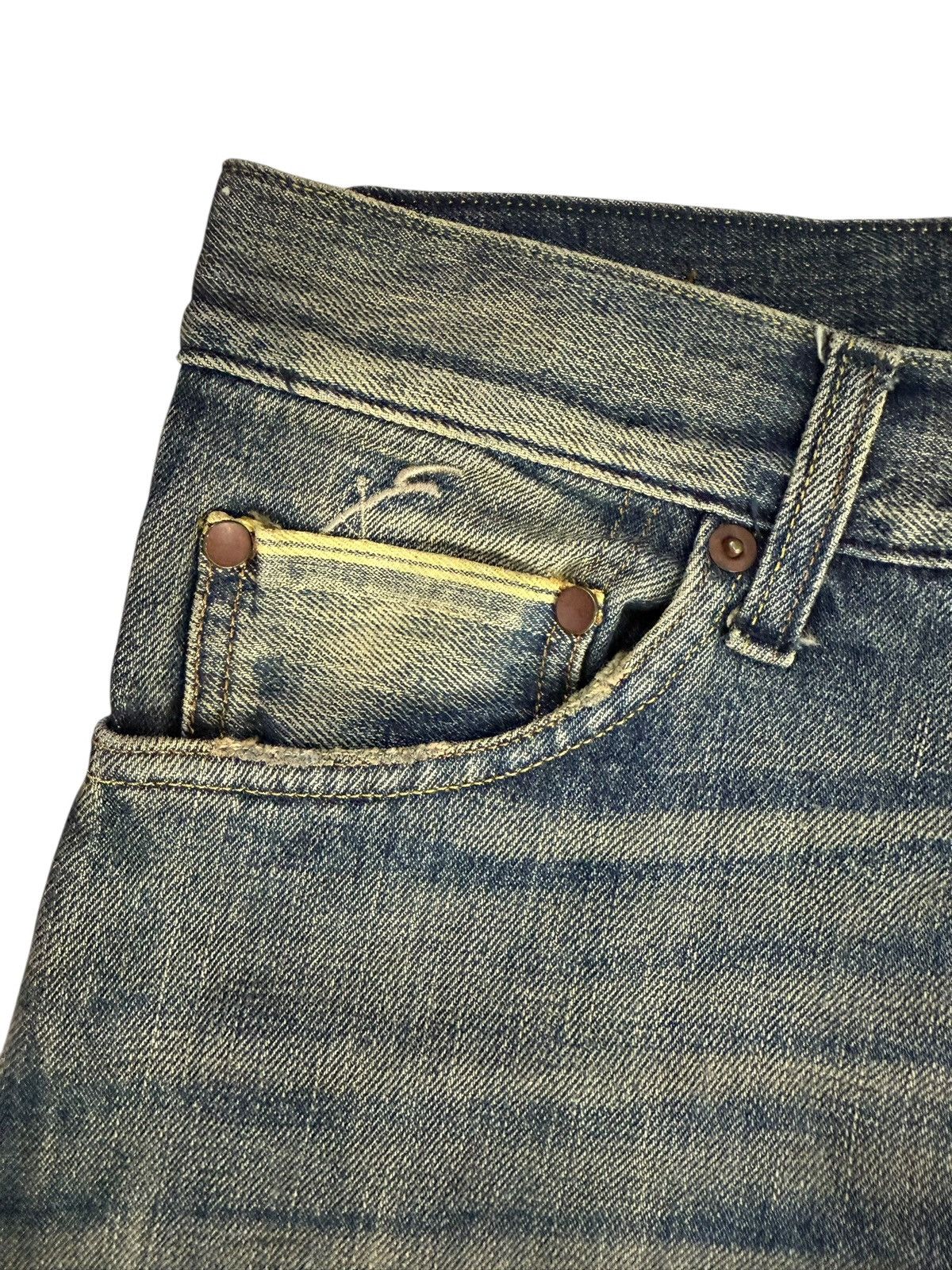 Energie Patchwork Jeans Distressed Energie Italy Selvedge Denim Size US 28 / EU 44 - 5 Thumbnail
