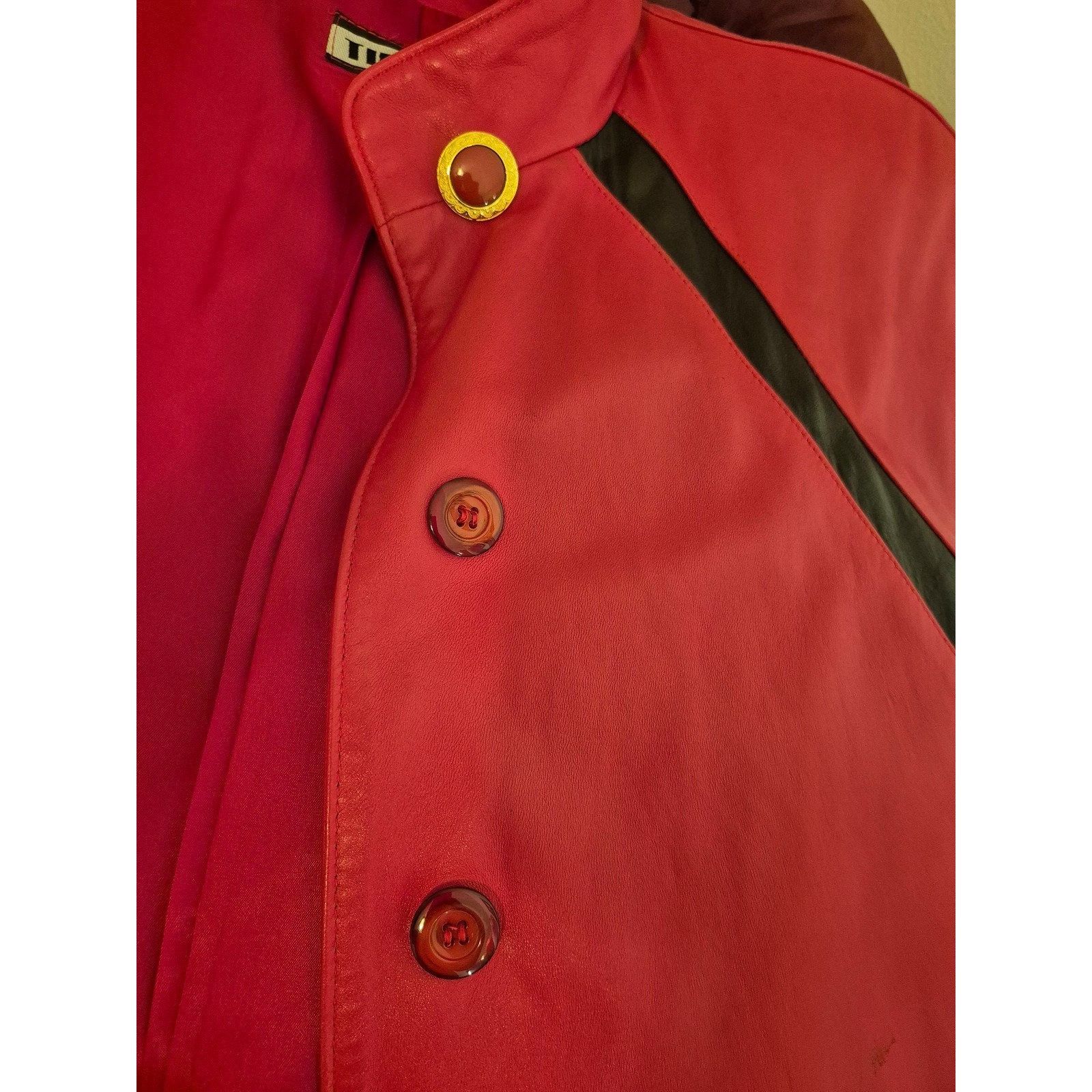 Vintage Tibor Womens VTG 80s Leather Swing Coat Mid Length Leather J Size M / US 6-8 / IT 42-44 - 5 Thumbnail