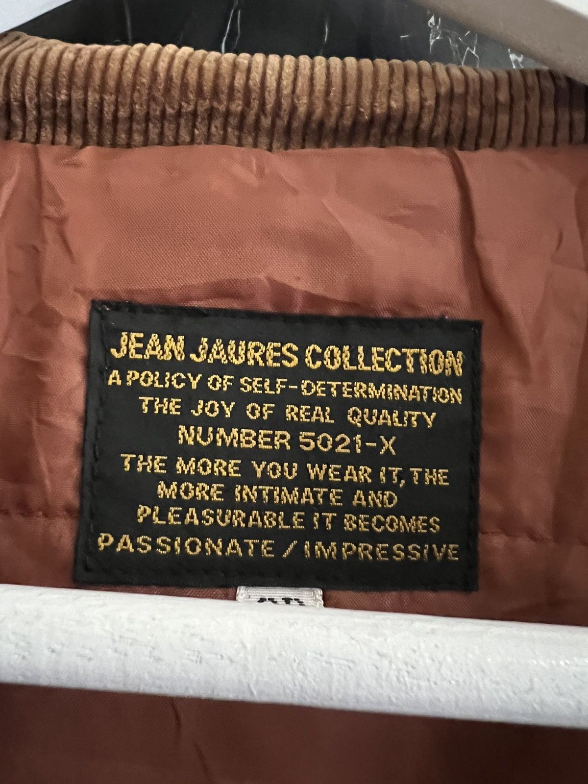 Japanese Brand Jean Jaurès Collection Corduroy Collar Work Jacket Size US XL / EU 56 / 4 - 10 Thumbnail