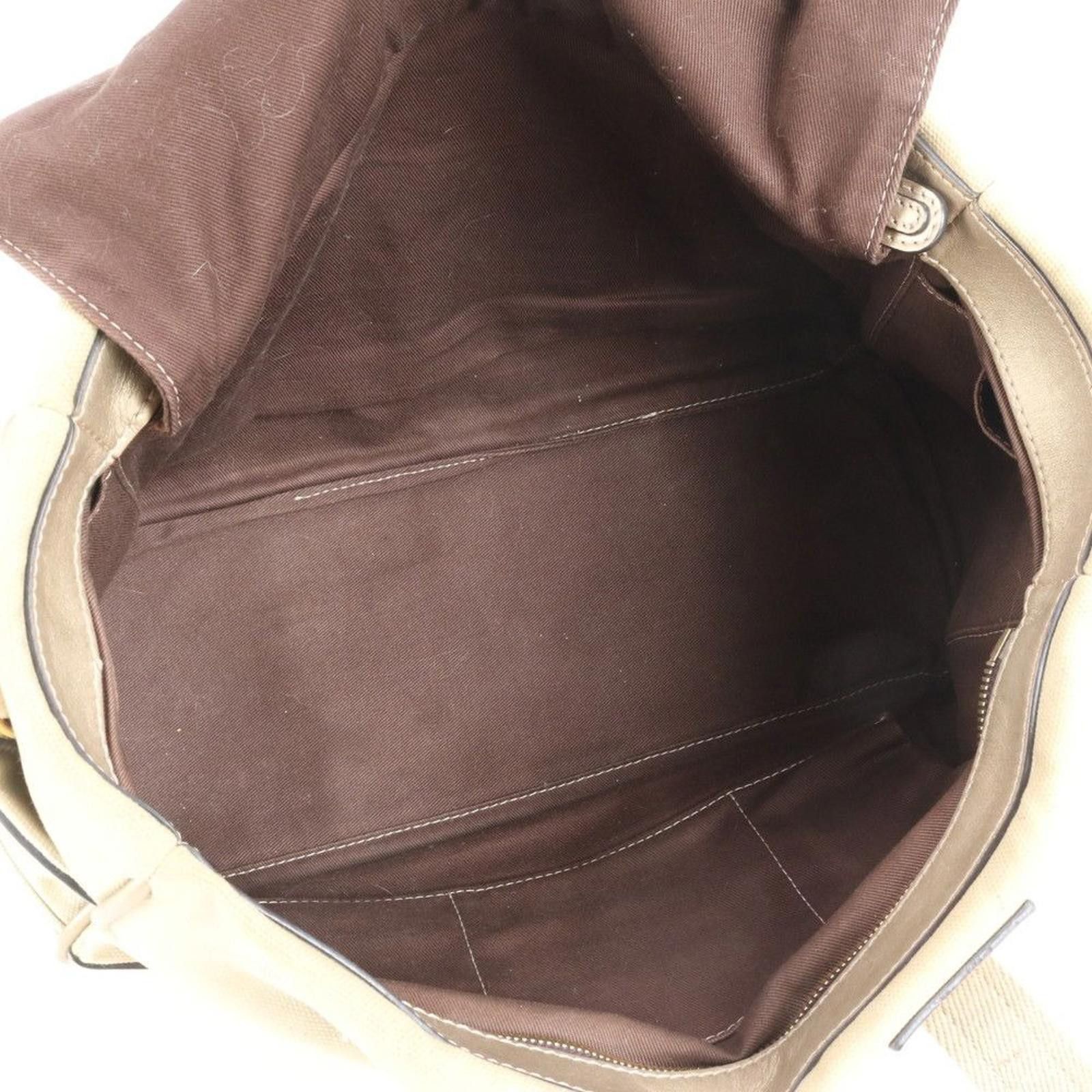 Loewe Loewe - Beige Canvas and Leather Tote Bag Size ONE SIZE - 8 Thumbnail