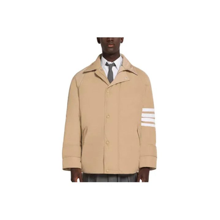 Thom Browne Thom Browne Beige Long Sleeve Jacket Size US S / EU 44-46 / 1 - 1 Thumbnail