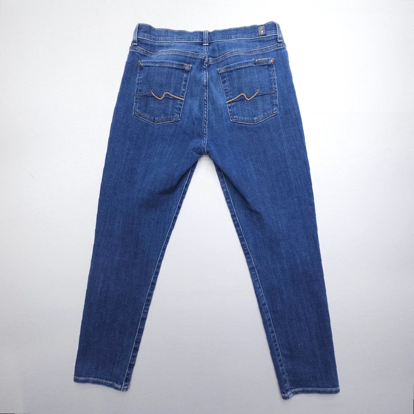 7 For All Mankind 7 For All Mankind Josefina Jeans Boyfriend Women’s Size 28 Blue 7 For All Mankind Josefina Denim Jeans Button Fly Regular Stretch 5-Pocket Women’s Size 28" / US 6 / IT 42 - 2 Thumbnail