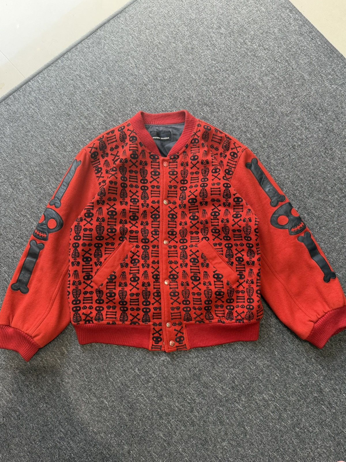 Hysteric Glamour Hysteric Glamor Skeleton Varsity Size US L / EU 52-54 / 3 - 1 Thumbnail