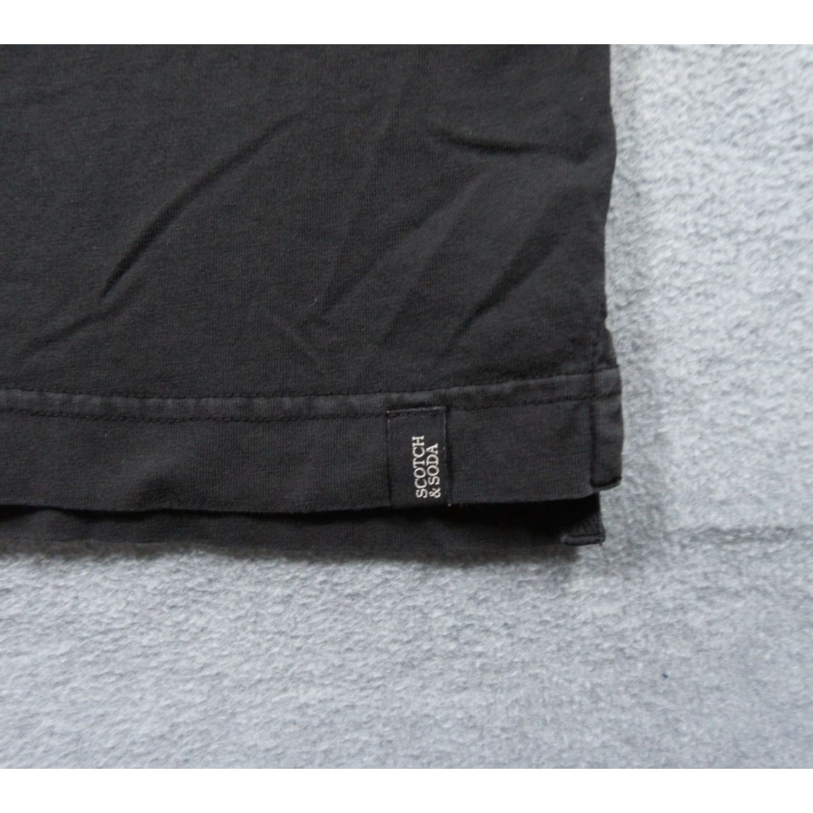 Scotch & Soda Scotch & Soda Shirt Mens Medium Black Polo Short Sleeve Collared Preppy Adult Size US M / EU 48-50 / 2 - 4 Thumbnail