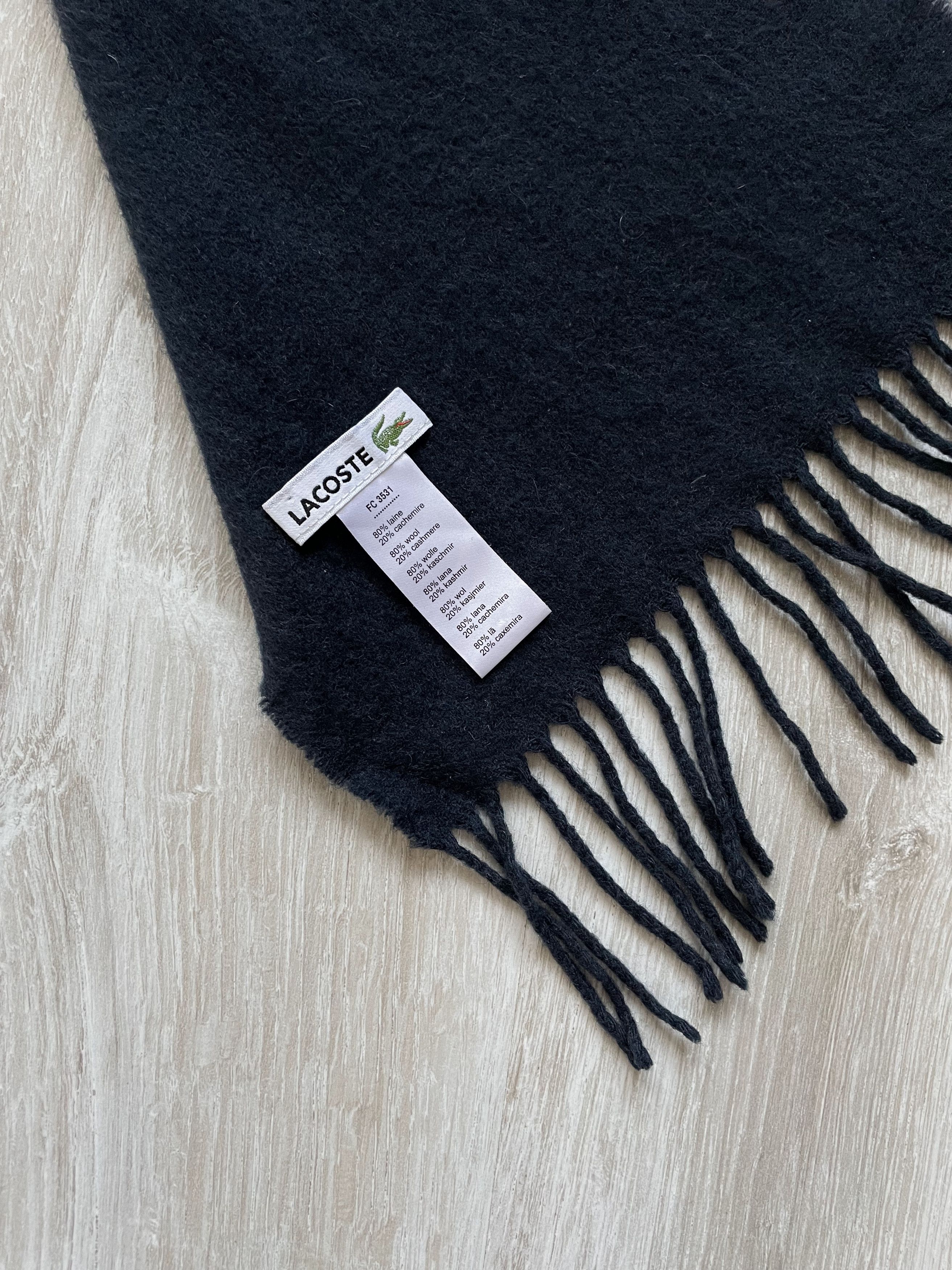 Lacoste Lacoste Scarf Wool Cashmere 193x26 Size ONE SIZE - 2 Thumbnail