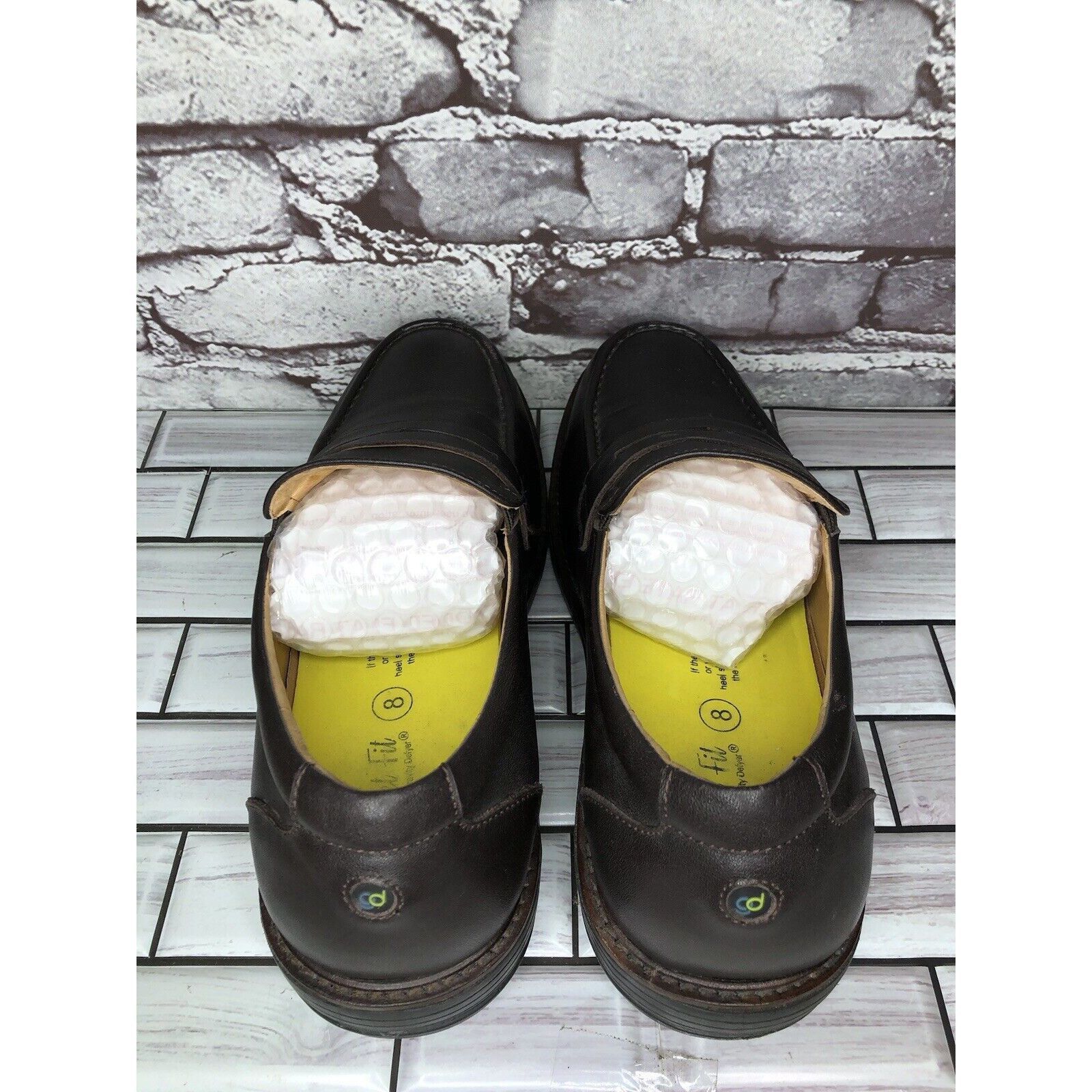 Other Gravity Defyer Ludvig Brown Leather Slip On Loafers Shoes Me Size US 8 / EU 41 - 5 Thumbnail