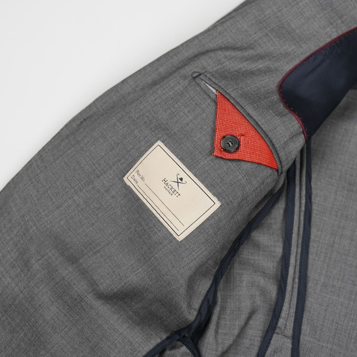 Hackett × Loro Piana Hackett Loro Piana Suit Grey Blazer Jacket Size 38R - 16 Thumbnail