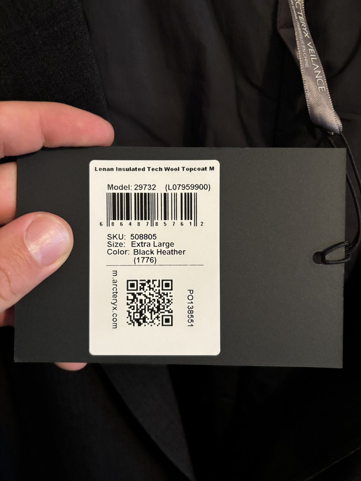 Veilance Arc’teryx Veilance Lenan Insulated Tech Wool Topcoat Size US XL / EU 56 / 4 - 6 Thumbnail