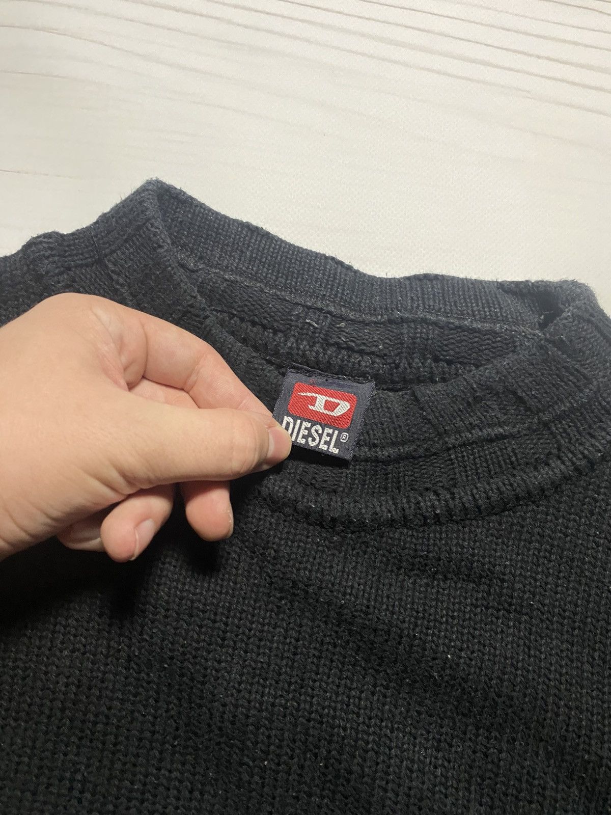 Diesel × Vintage Vintage Diesel For Successful Living Big Logo Y2k Sweater Size US L / EU 52-54 / 3 - 3 Thumbnail